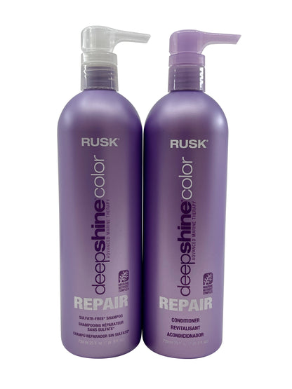 Rusk Deep Shine Color Repair Shampoo & Conditioner Set 25 OZ Each