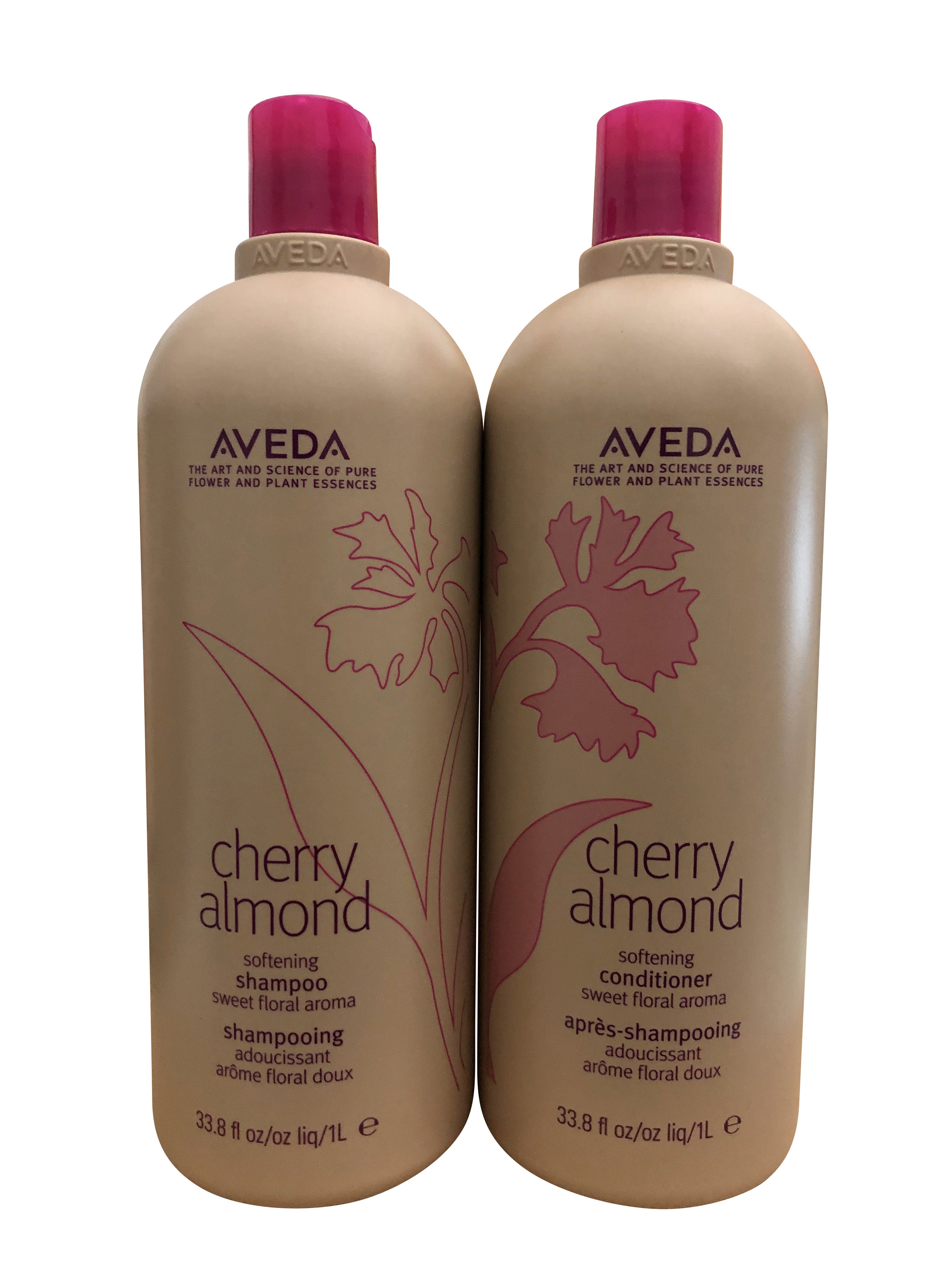 Aveda Cherry Almond Softening Shampoo & Conditioner Set 33.8 OZ Each