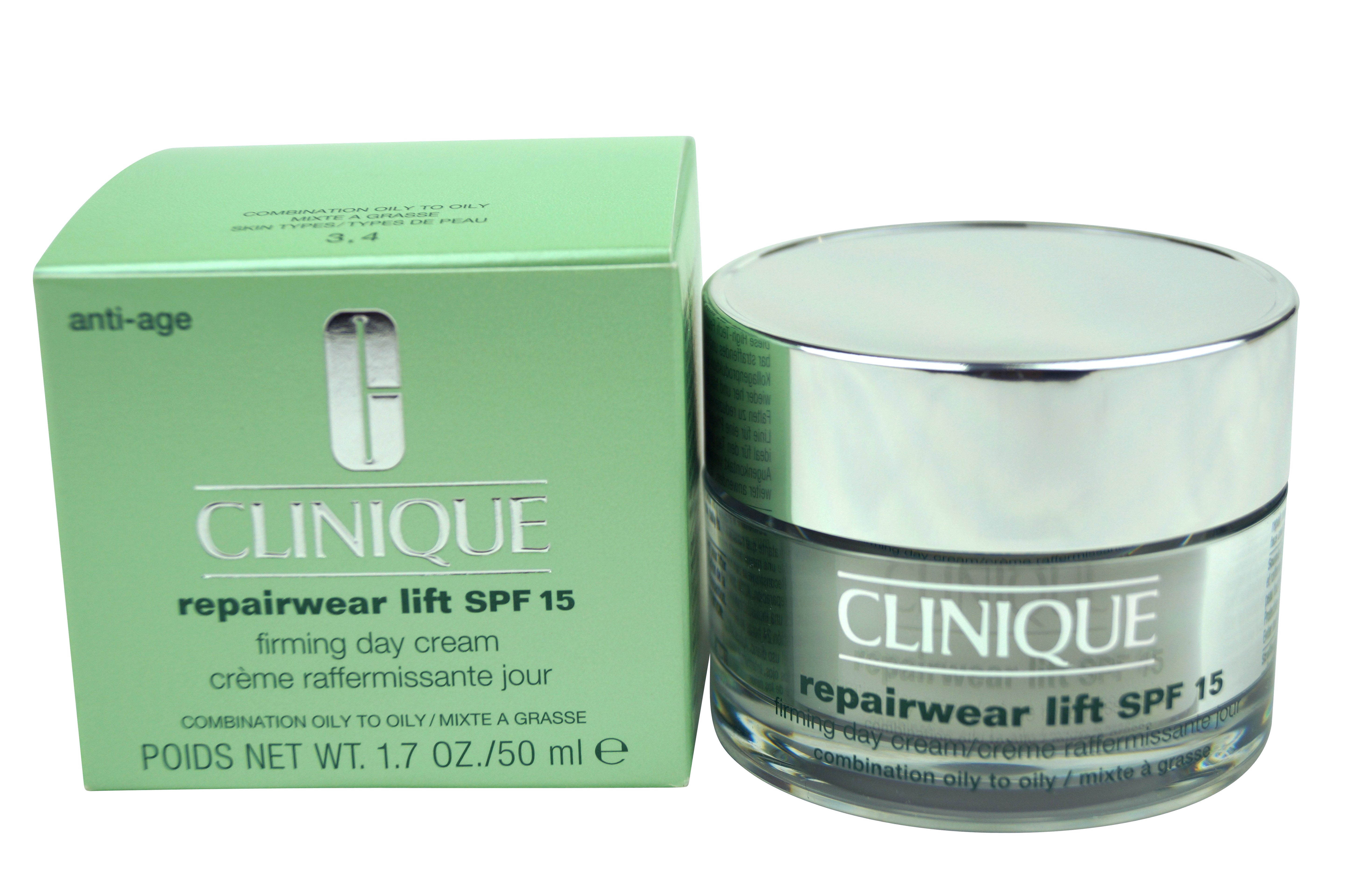 Clinique Repairwear Lift SPF 15 Day Cream Moisturizer Combination/Oily