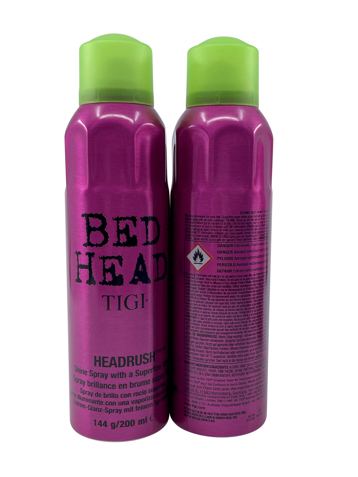 TIGI Bed Head Headrush Shine Mist Spray DUO 5.3 OZ