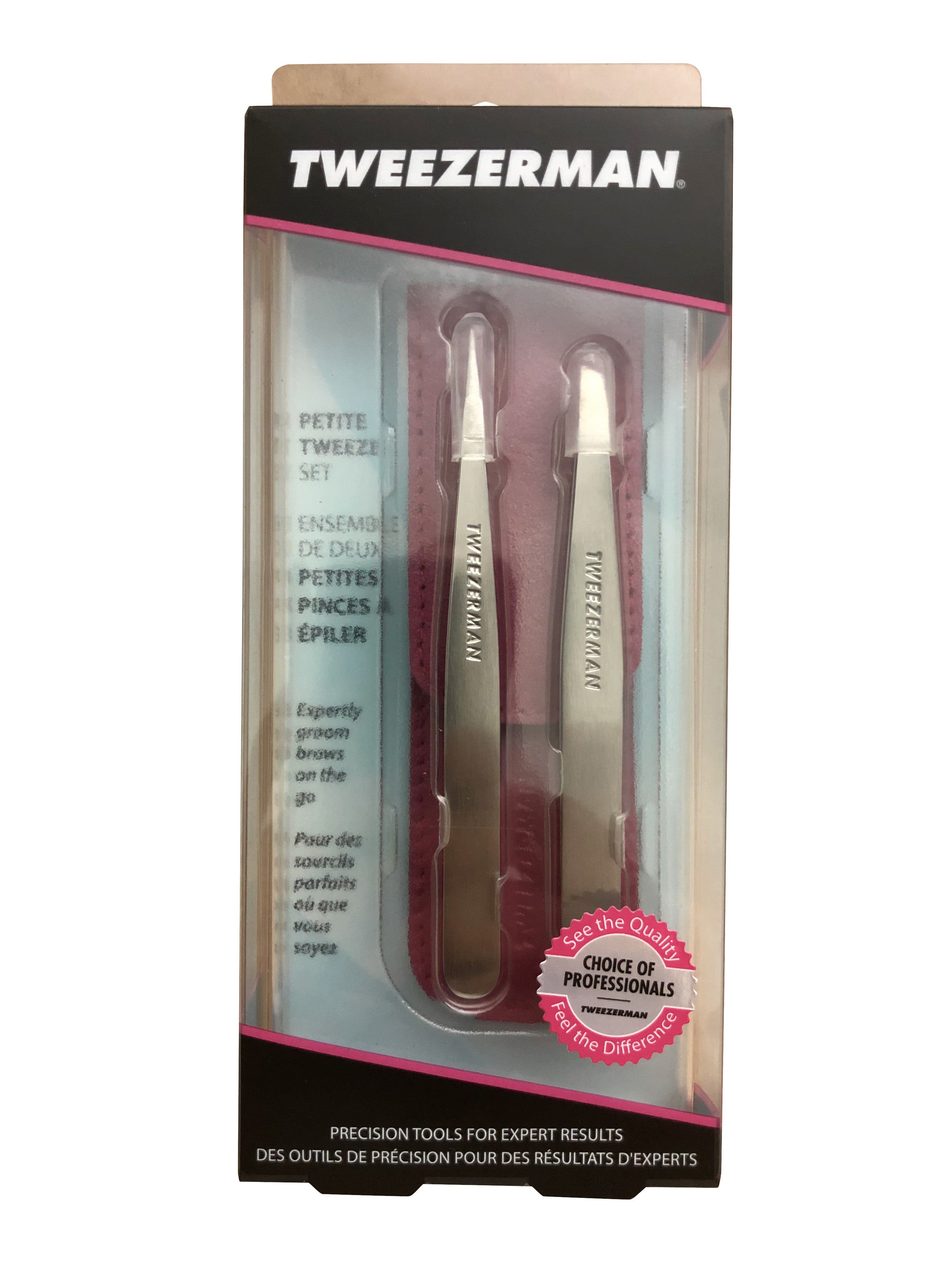 Tweezerman Petite Tweeze Set with Pink Case Model 4048-PKR