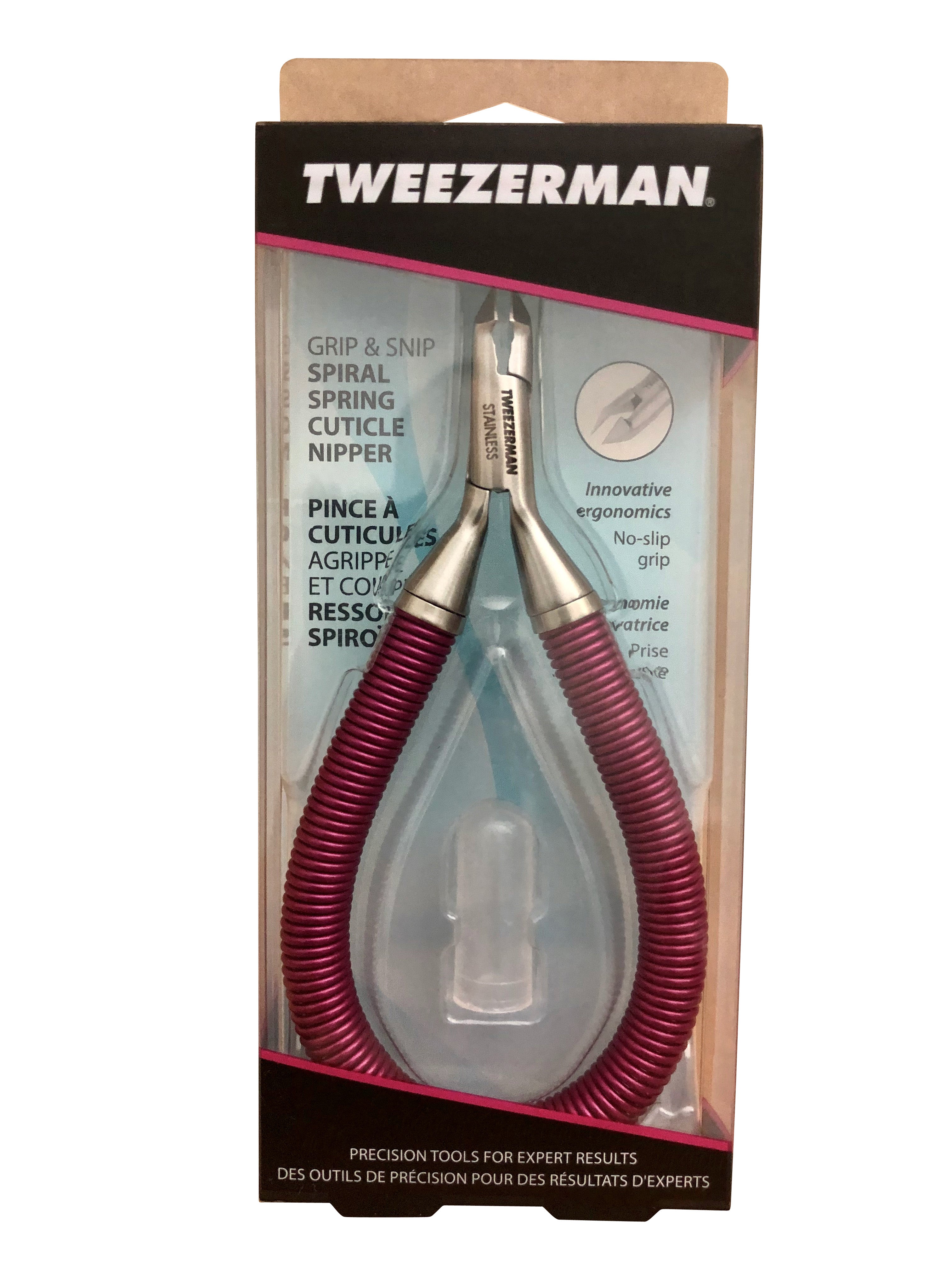 Tweezerman Grip and Snip Spiral Spring Cuticle Nipper Model 3198-R