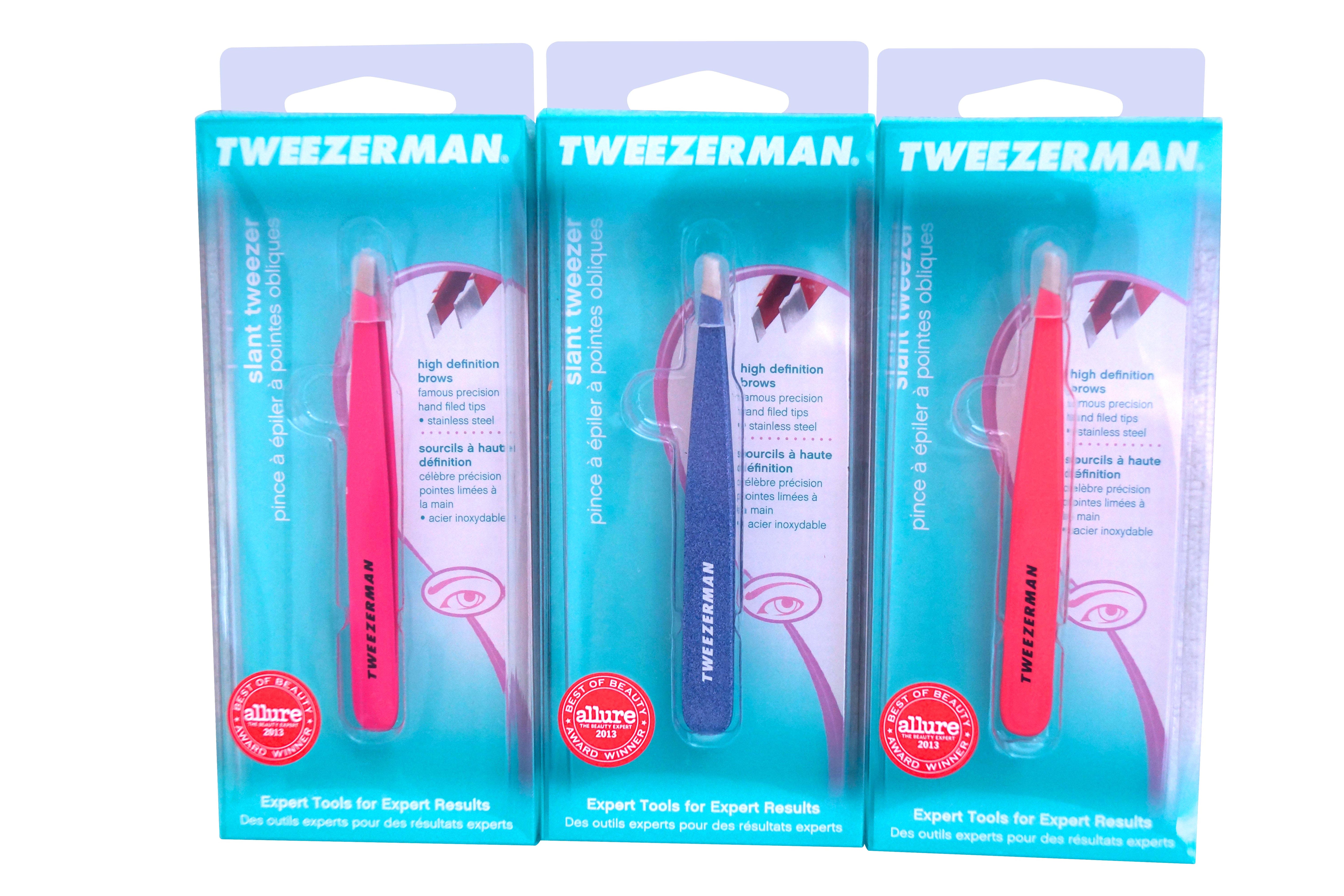 Tweezerman Slant Tweezer Assorted Colors 1230-CR ONE TWEEZER OFFER