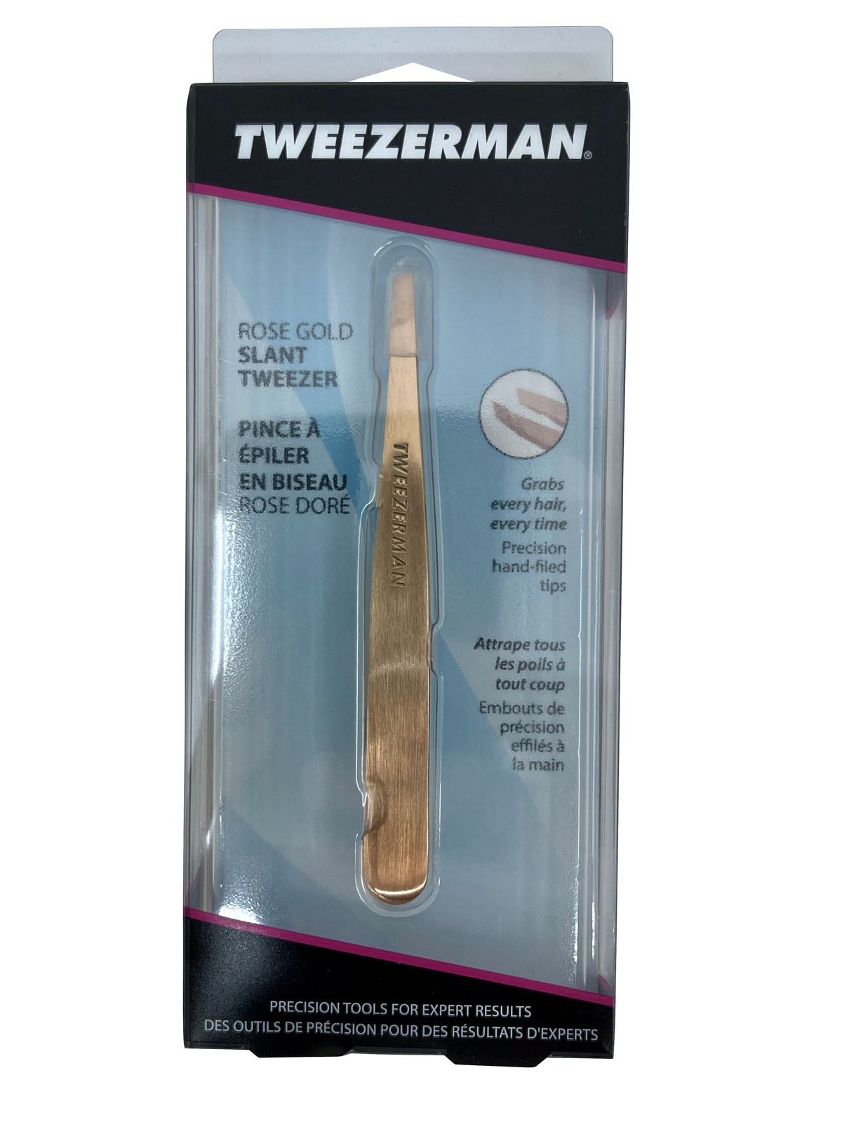 Tweezerman Rose Gold Slant Tweezer Model 1256-RGR