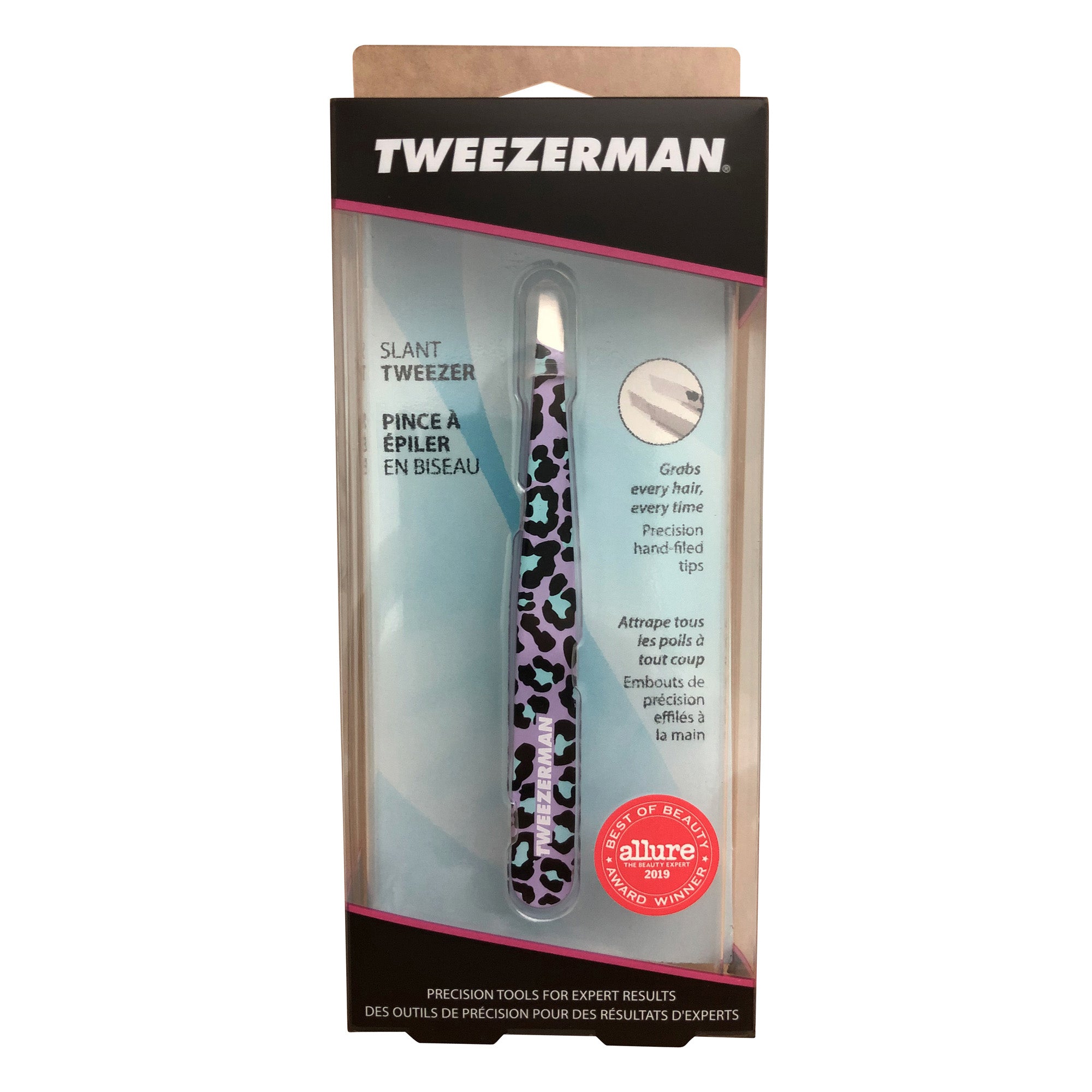 Tweezerman Slant Tweezer Leopard Print Model 1256-LR