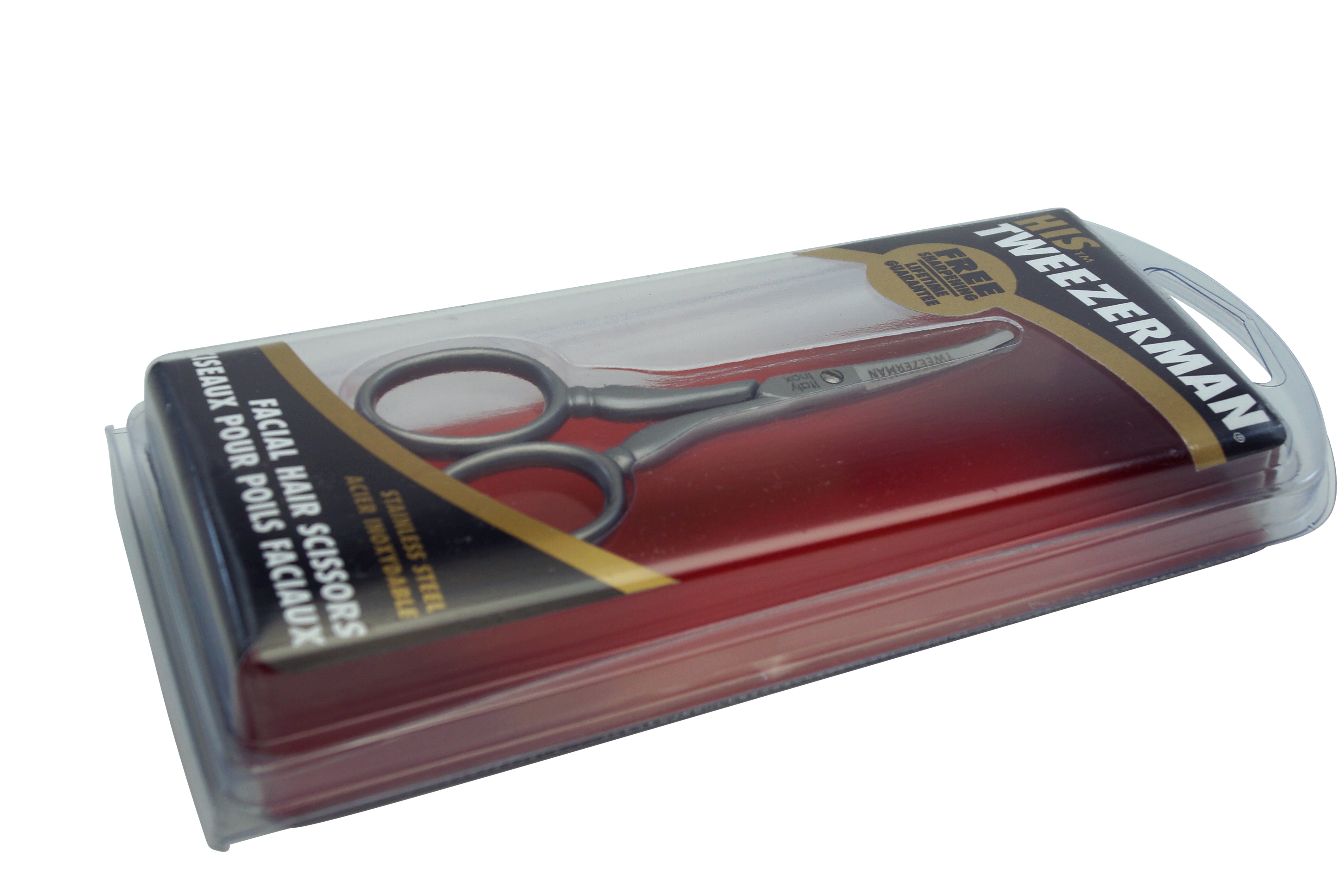 Tweezerman Facial Hair Scissors in Plastic Box