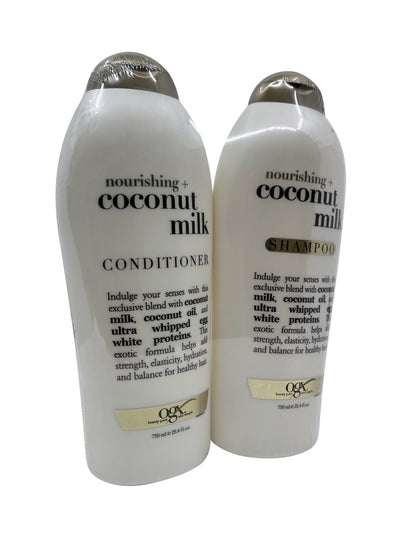 OGX Nourishing + Coconut Milk Shampoo & Conditioner Set 25.4 OZ Each