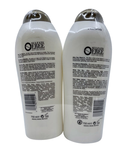 OGX Nourishing + Coconut Milk Shampoo & Conditioner Set 25.4 OZ Each