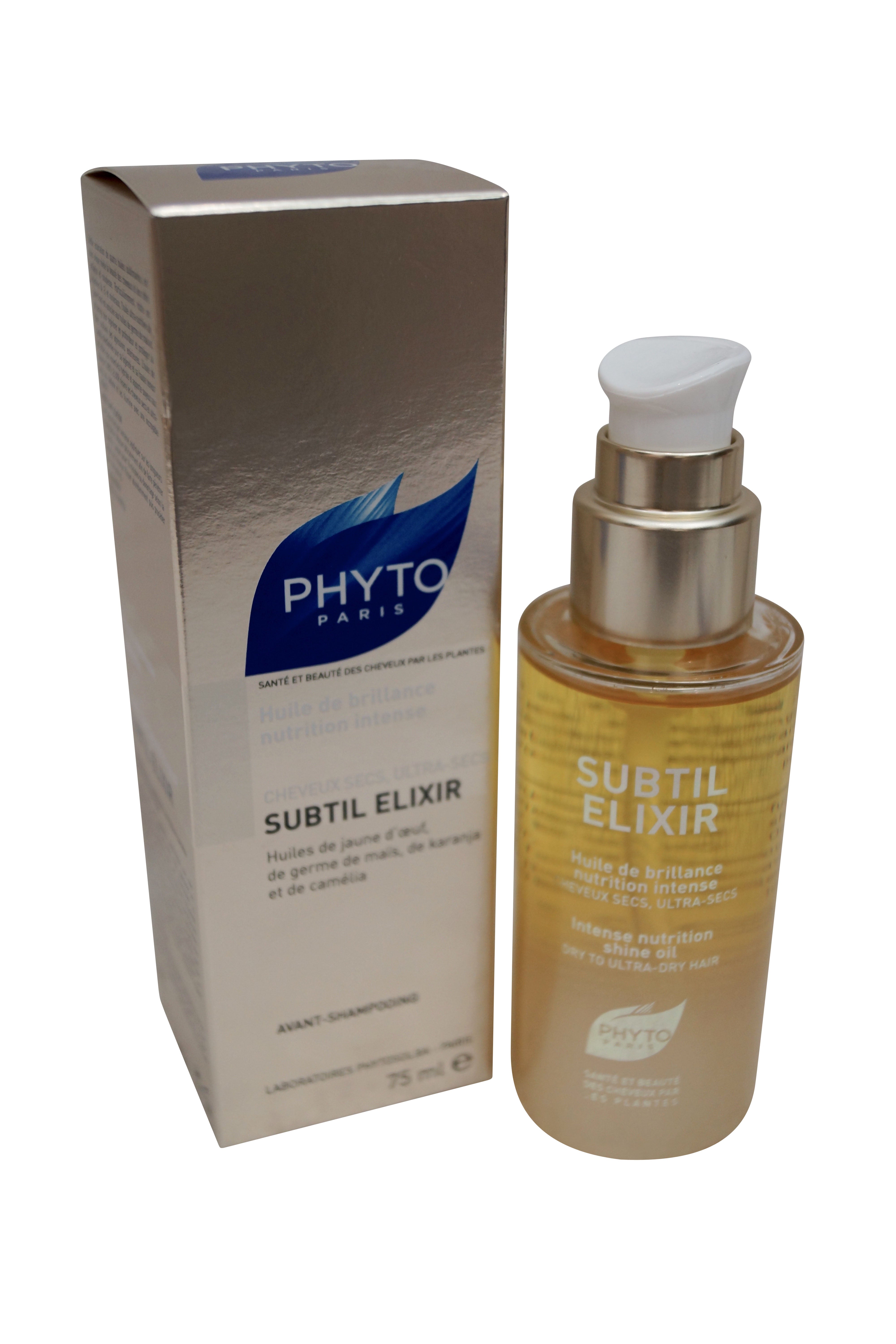 PHYTO SUBTIL ELIXIR Intense Nutrition Shine Oil, 2.5 fl. oz.