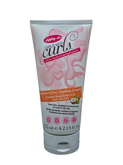 Dippity Do Girls with Curls Coconut Curl Styling Cream 4.2 OZ