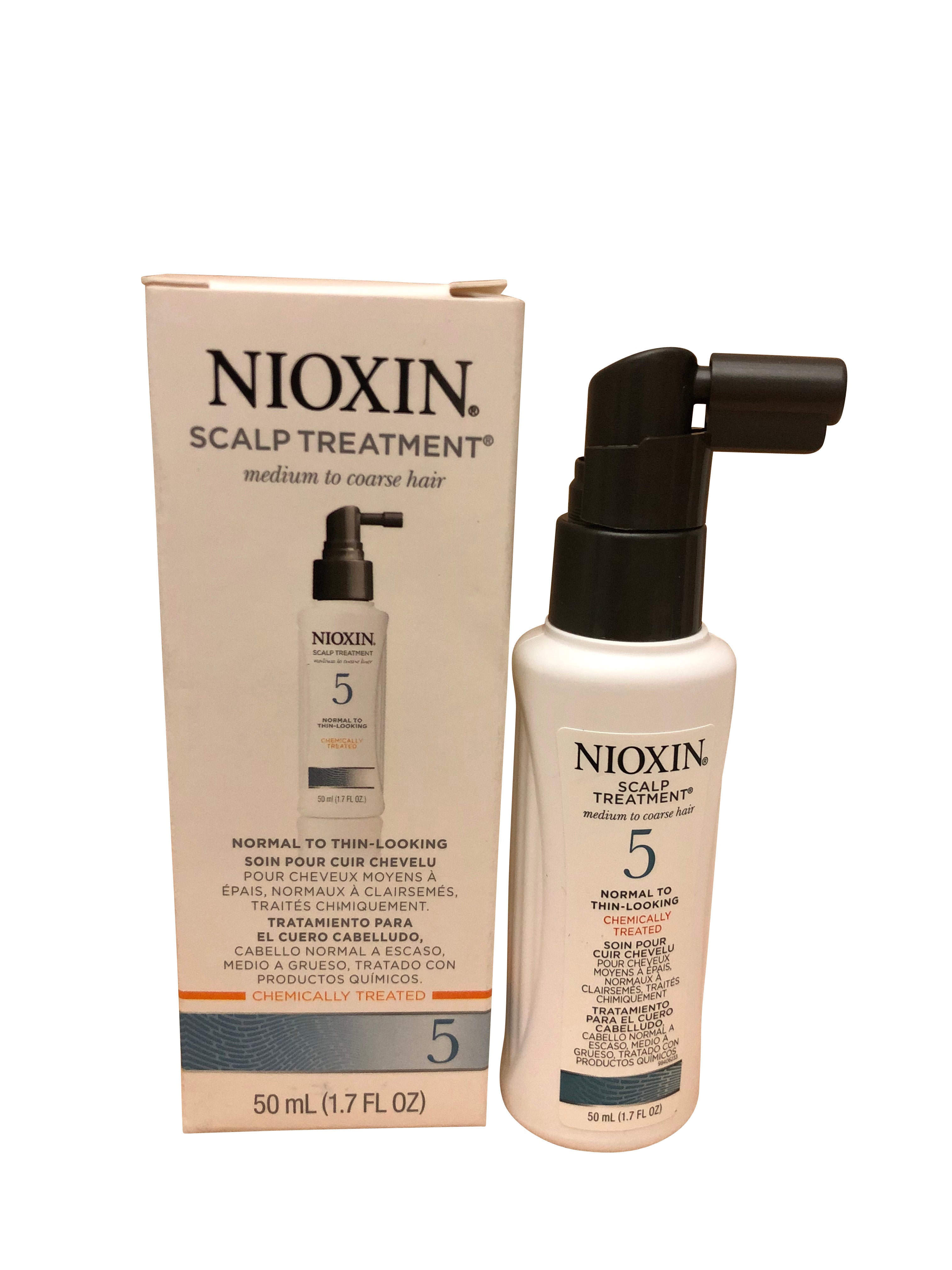 Nioxin Scalp Treatment 5 Normal to Thin Chemically Treated Hair 1.7 OZ