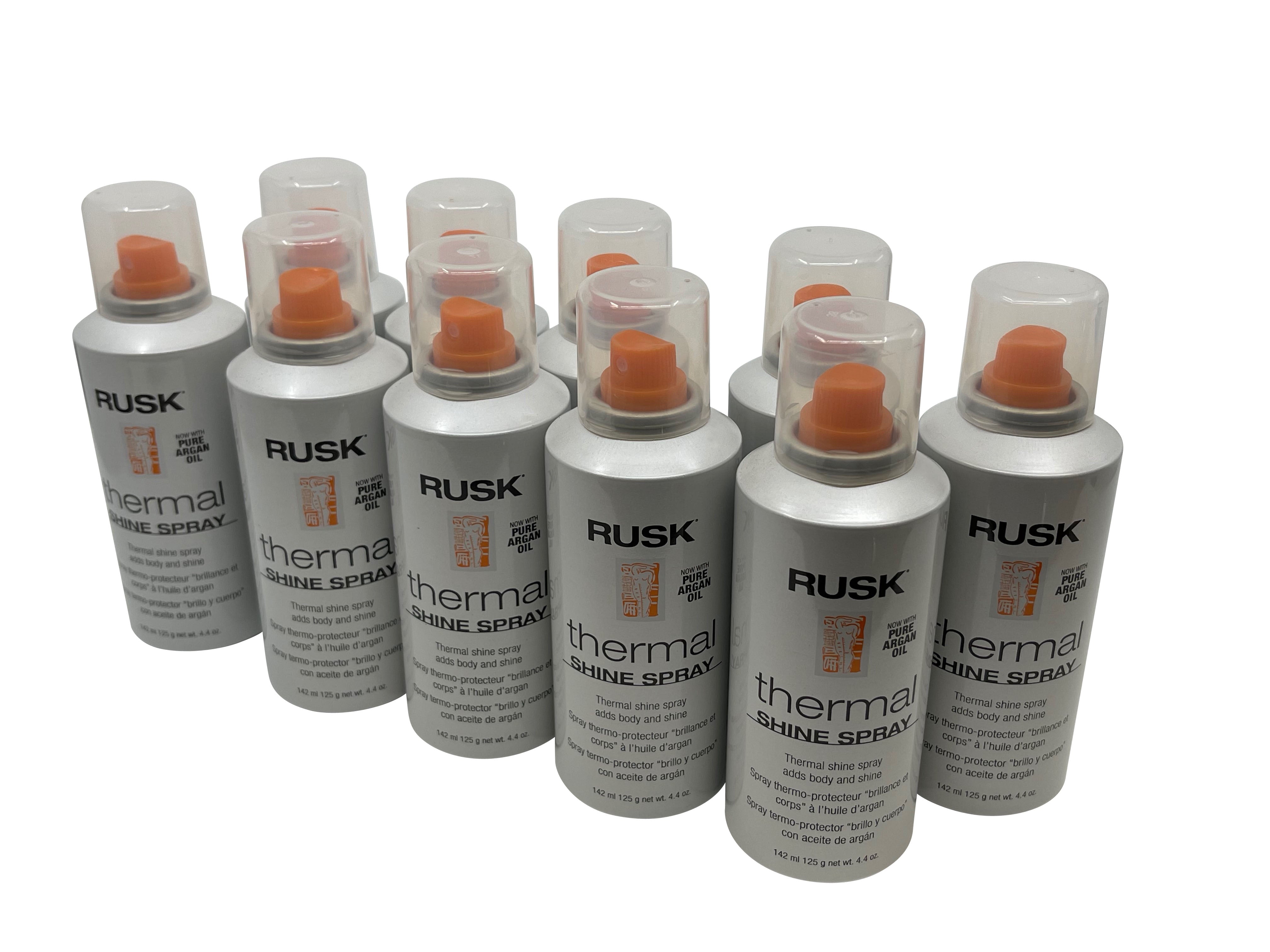 Rusk Thermal Shine Spray Argan Oil Body & Shine 4.4 OZ(Pack of 10)