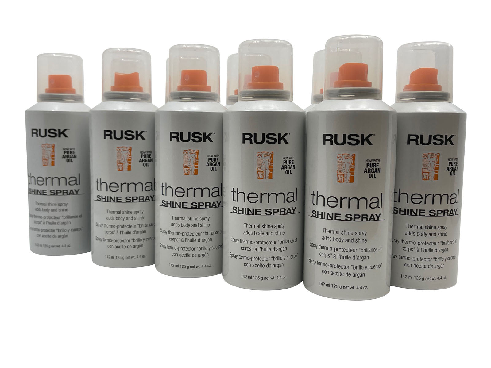 Rusk Thermal Shine Spray Argan Oil Body & Shine 4.4 OZ(Pack of 10)