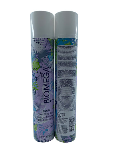 Aquage Biomega Glow Sheer Shine Spray 6 OZ Set of 2