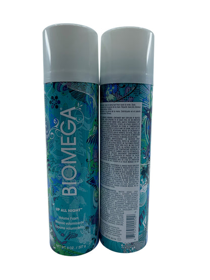 Aquage Biomega Up All Night Volume Foam 8 OZ Set of 2