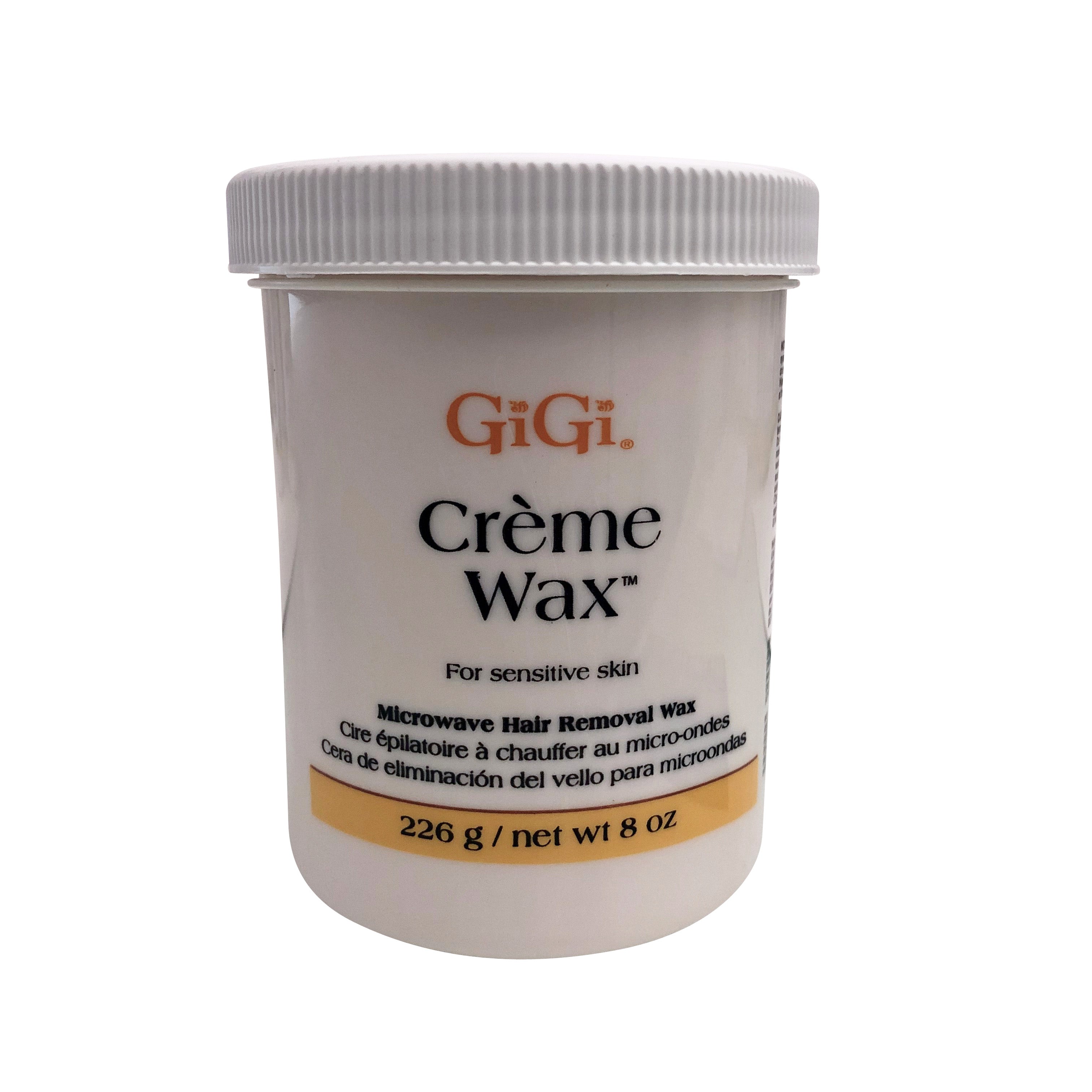 GiGi Cream Wax Sensitive Skin Microwave Hair Removal Wax 8 OZ