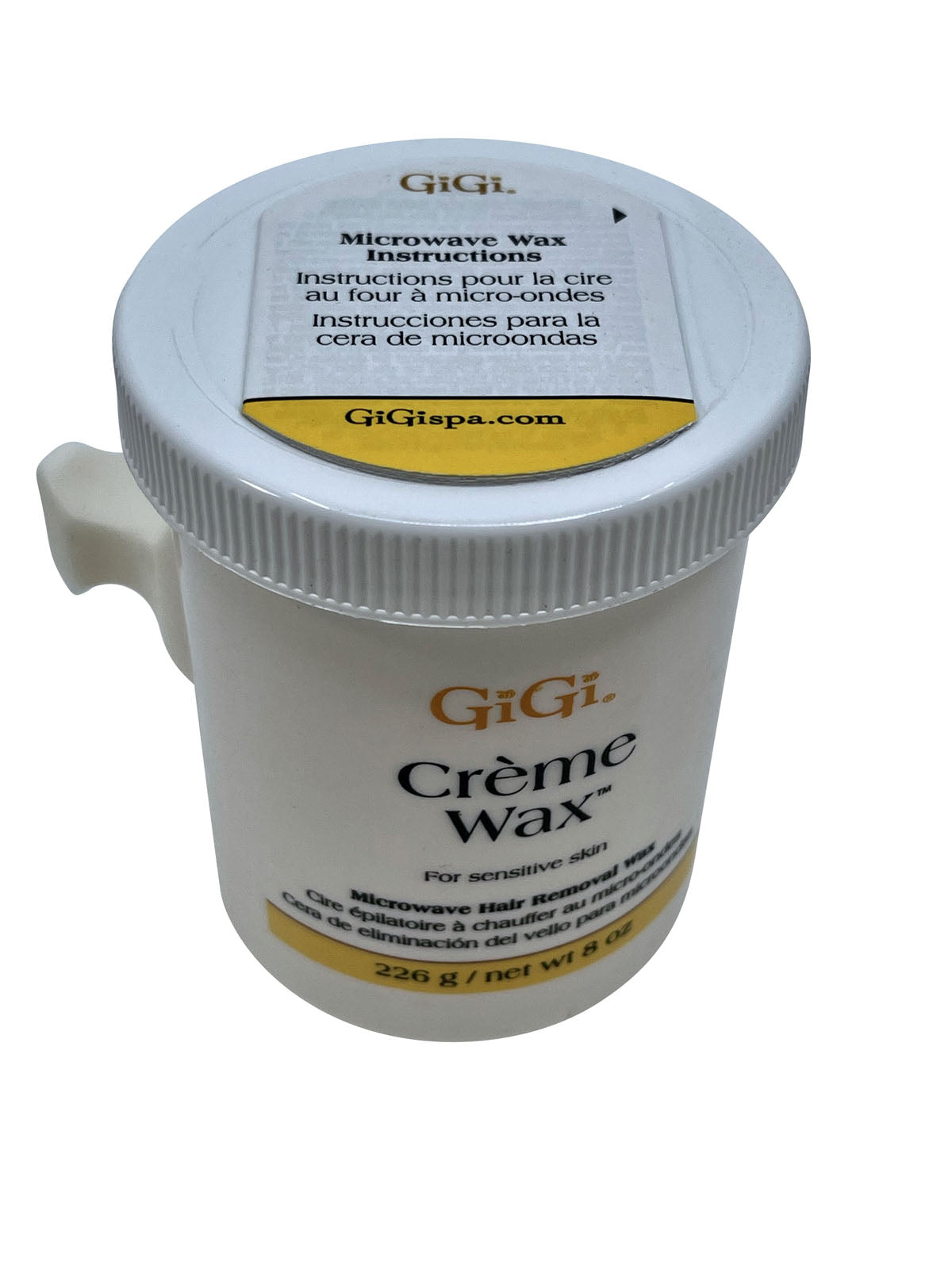 GiGi Cream Wax Sensitive Skin Microwave Hair Removal Wax 8 OZ