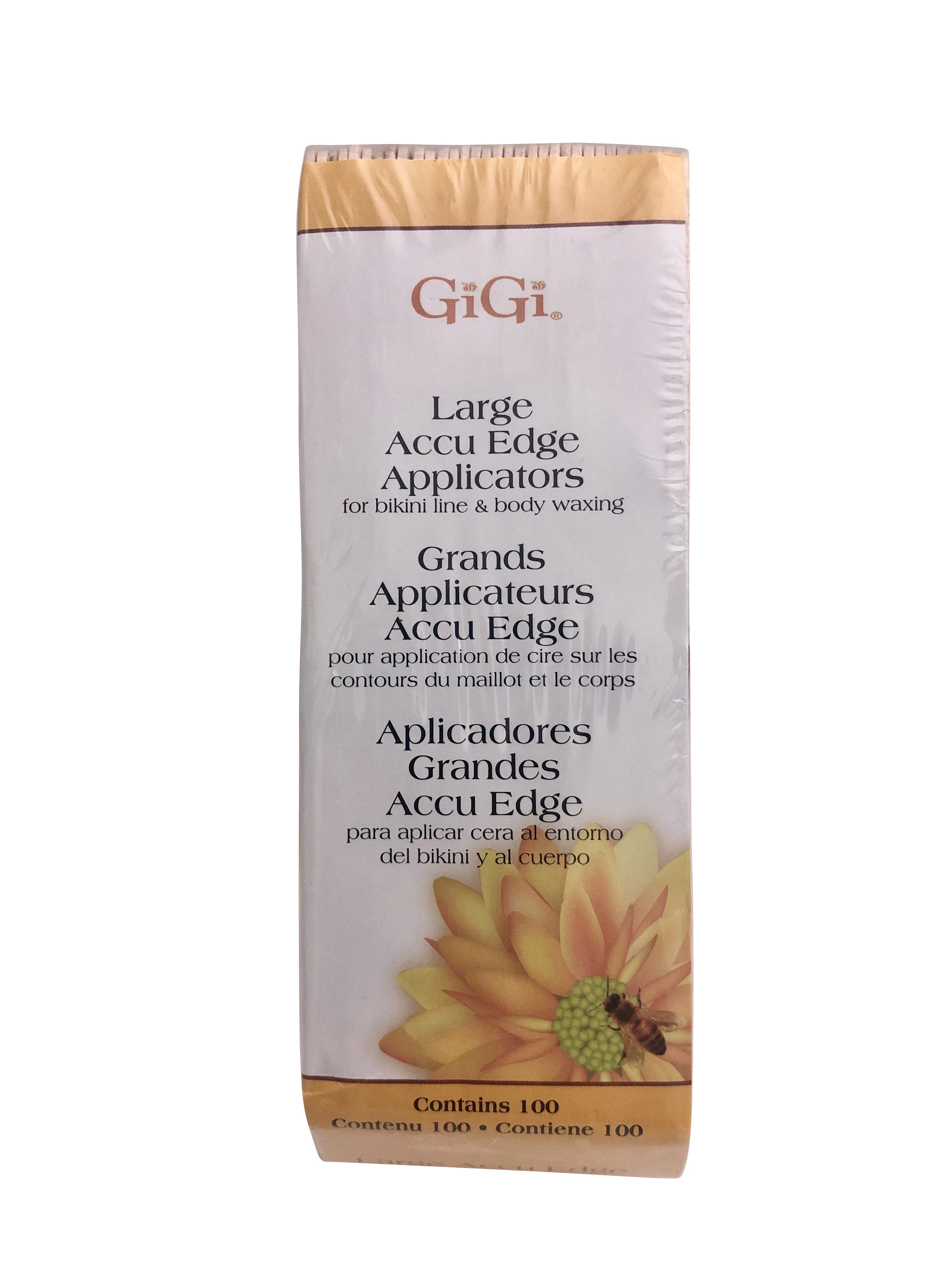 GiGi Large Accu Edge Applicators for Bikini Line & Body Waxing 100 Ct