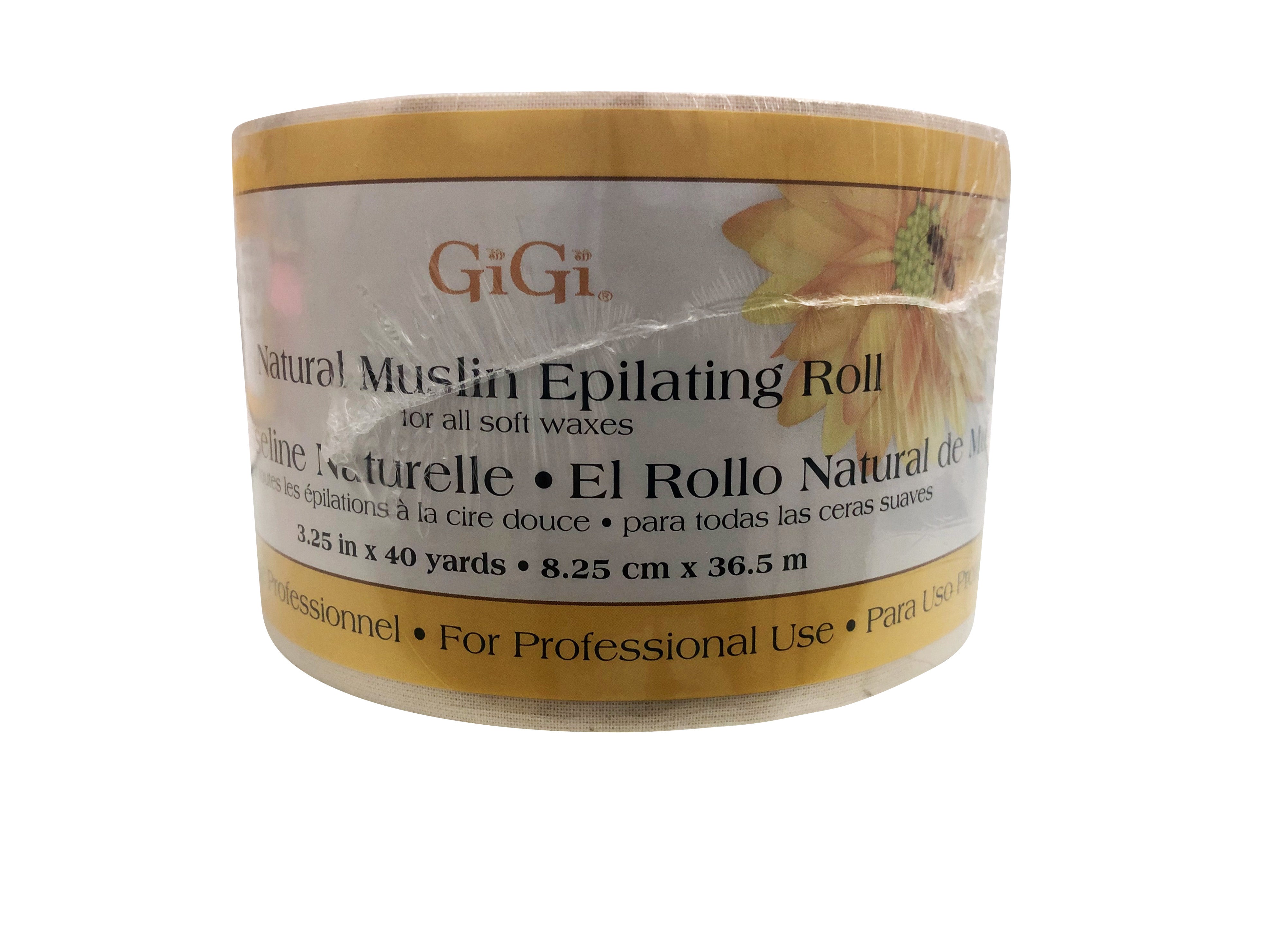 GiGi Natural Muslin Epilating Roll 3.25" x 40 Yards