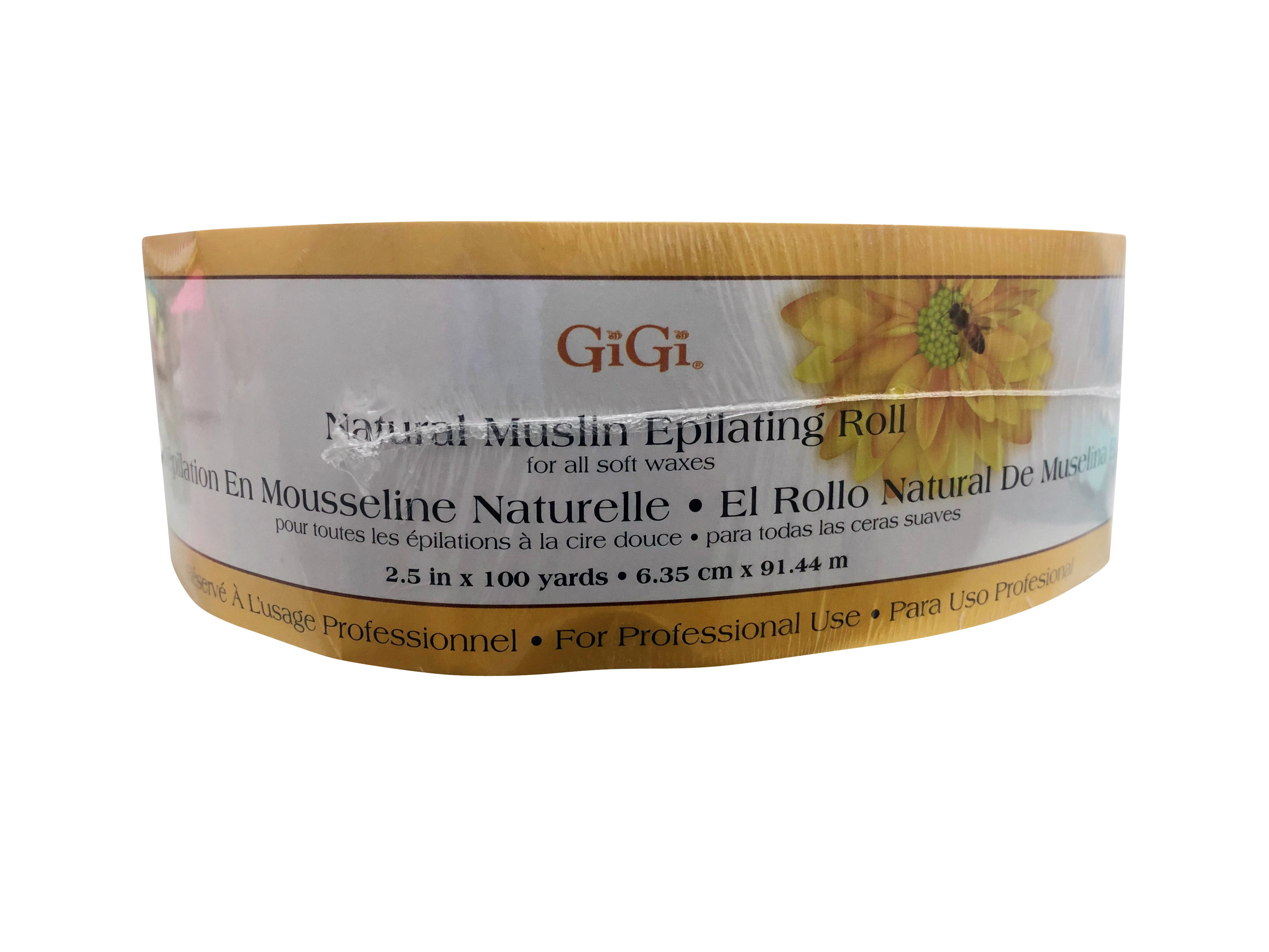 GiGi Natural Muslin Epilating Roll 2.5" x 100 Yards