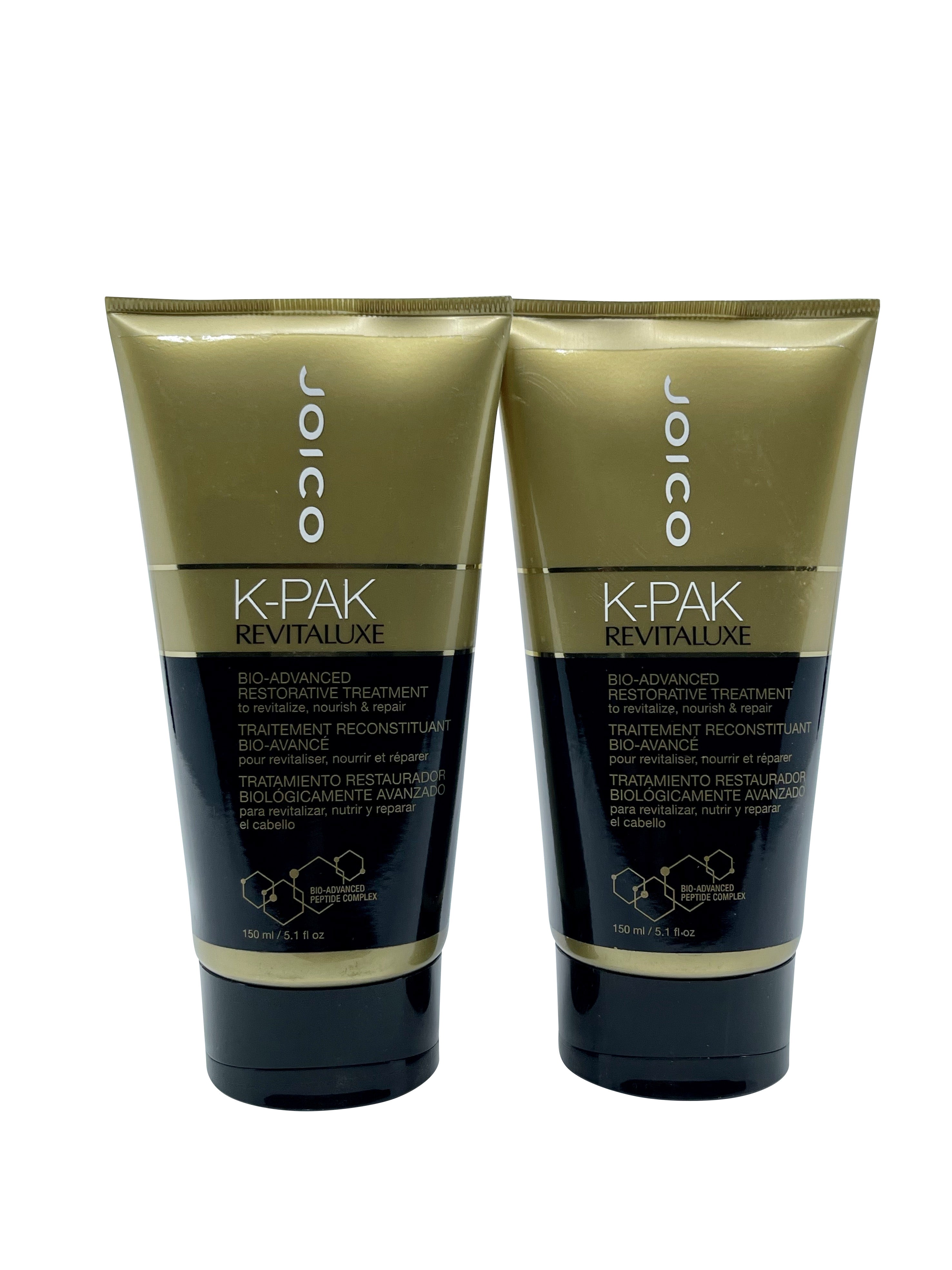 Joico K Pak Revitaluxe Bio Advanced Restorative Treatment 5.1 OZ Set of 2