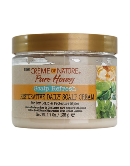 Creme of Nature Pure Honey Restorative Daily Scalp Cream 4.7 OZ