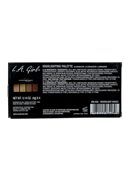 L.A. Girl Highlighting Palette GBL426 Moonlight Magic 0.14 OZ