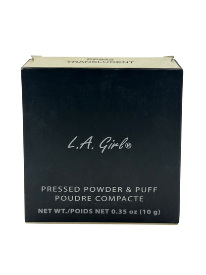 LA Girl Pressed Powder & Puff PP922 Translucent 0.35 OZ