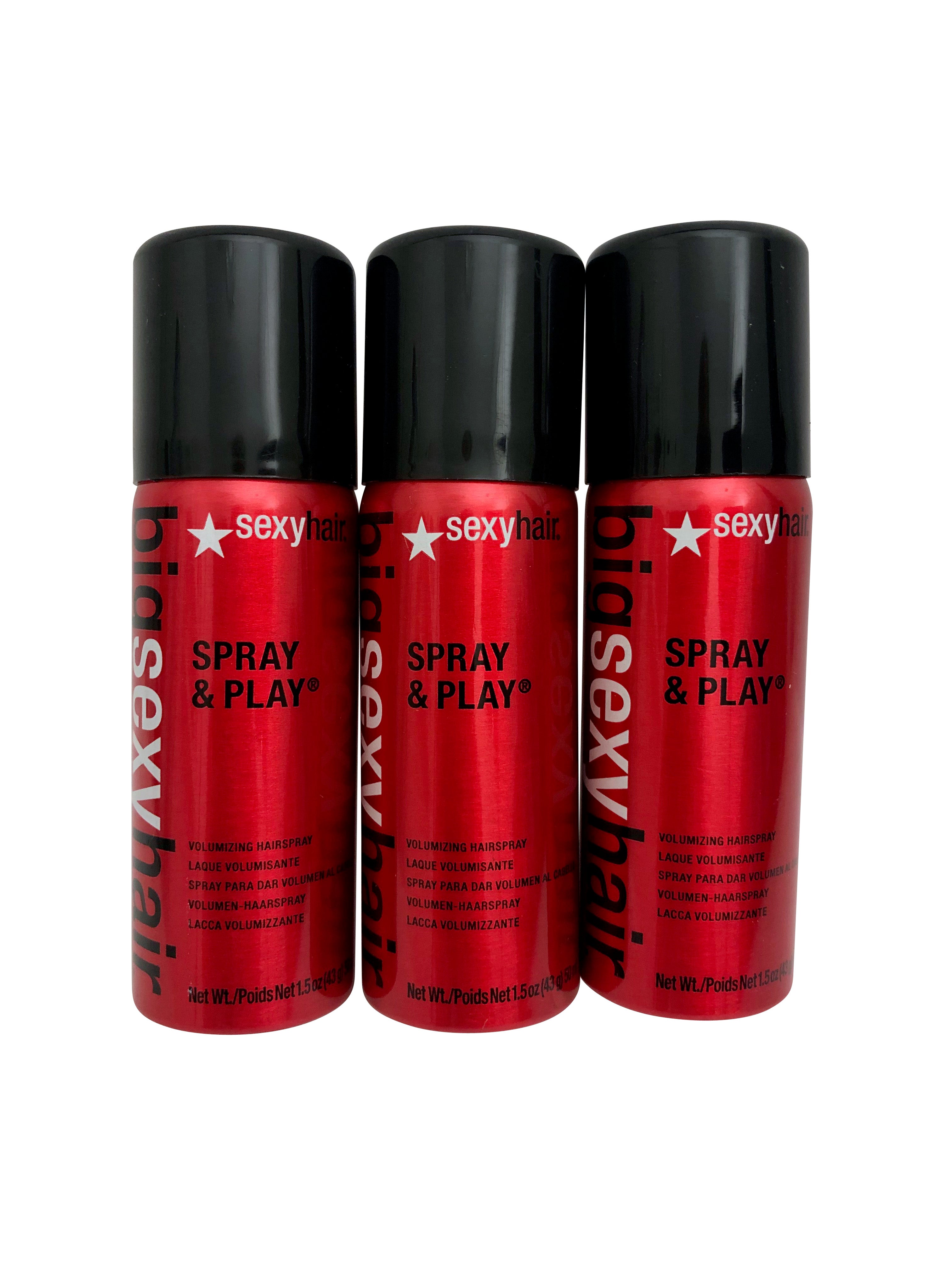 Big Sexy Hair Harder Firm Volumizing Hair Spray & Play Trio 1.5 OZ Each