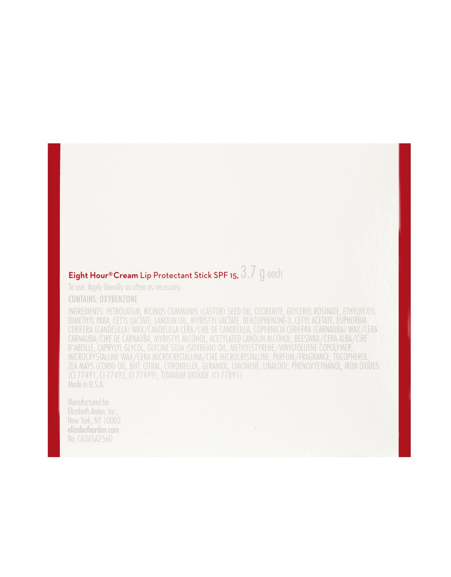 Elizabeth Arden Eight Hour Lip Protectant Stick Trio SPF 15 0.13 OZ Each