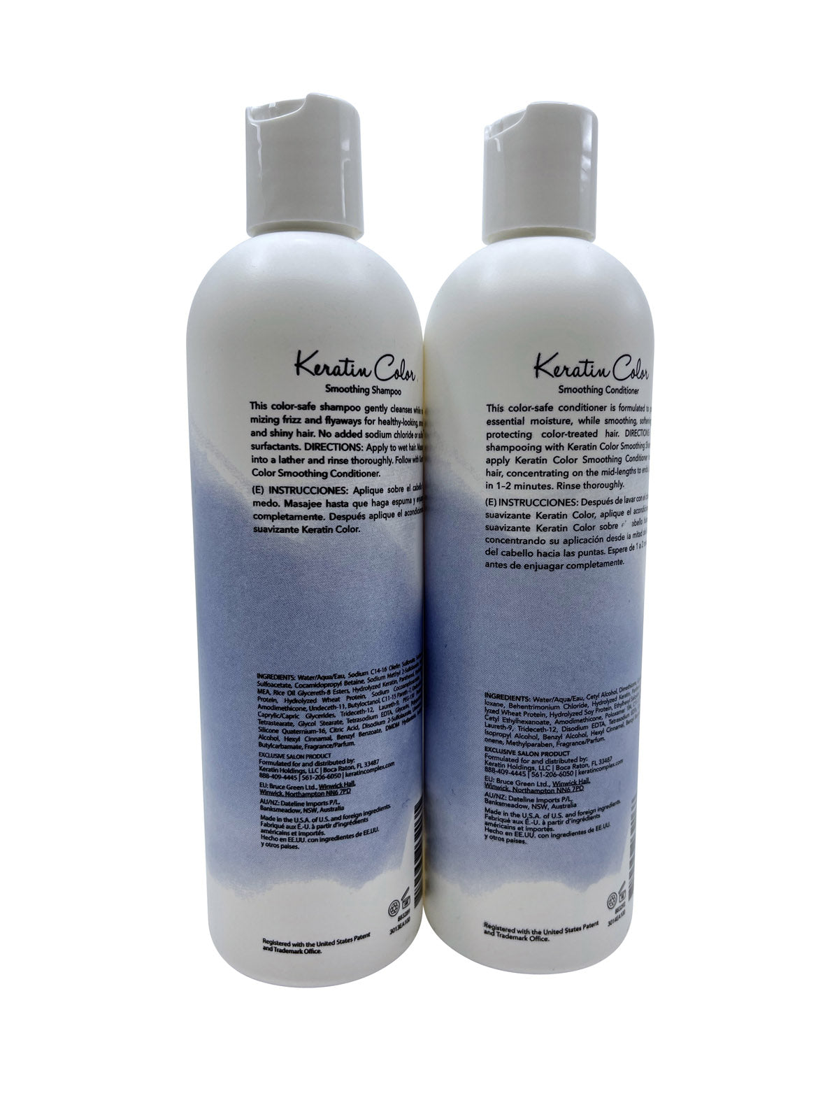 Keratin Perfect Keratin Care Smoothing Shampoo & Conditioner Color Hair 12 OZ Ea