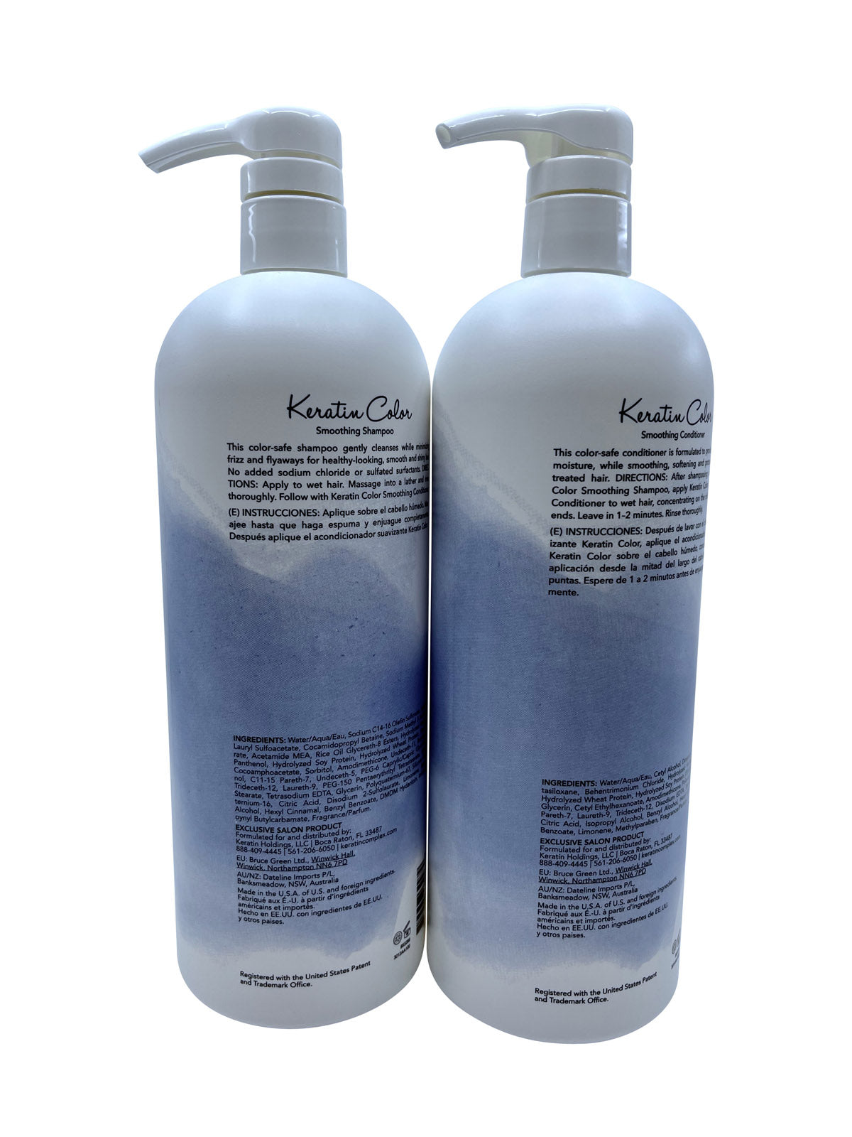 Keratin Perfect Keratin Care Smoothing Shampoo & Conditioner Color Hair 32 OZ Ea