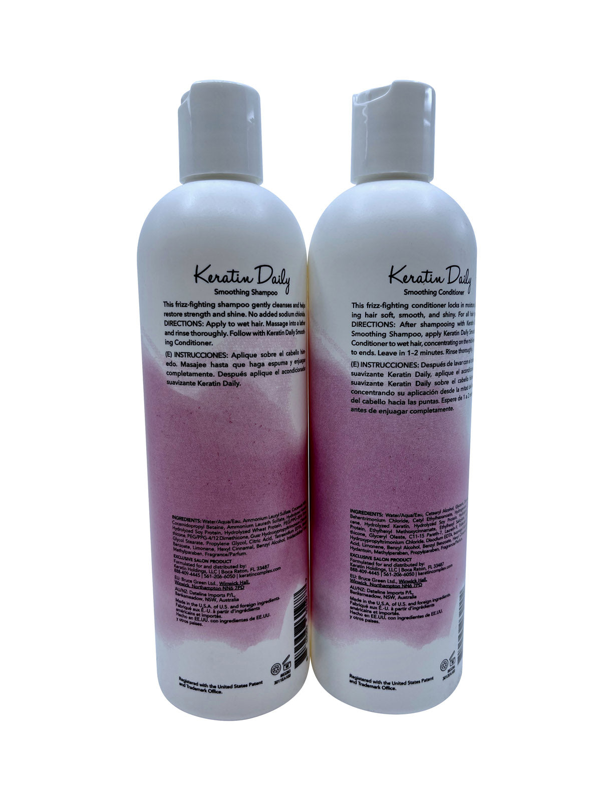 Keratin Perfect Keratin Daily Smoothing Shampoo & Conditioner All Types 12 OZ