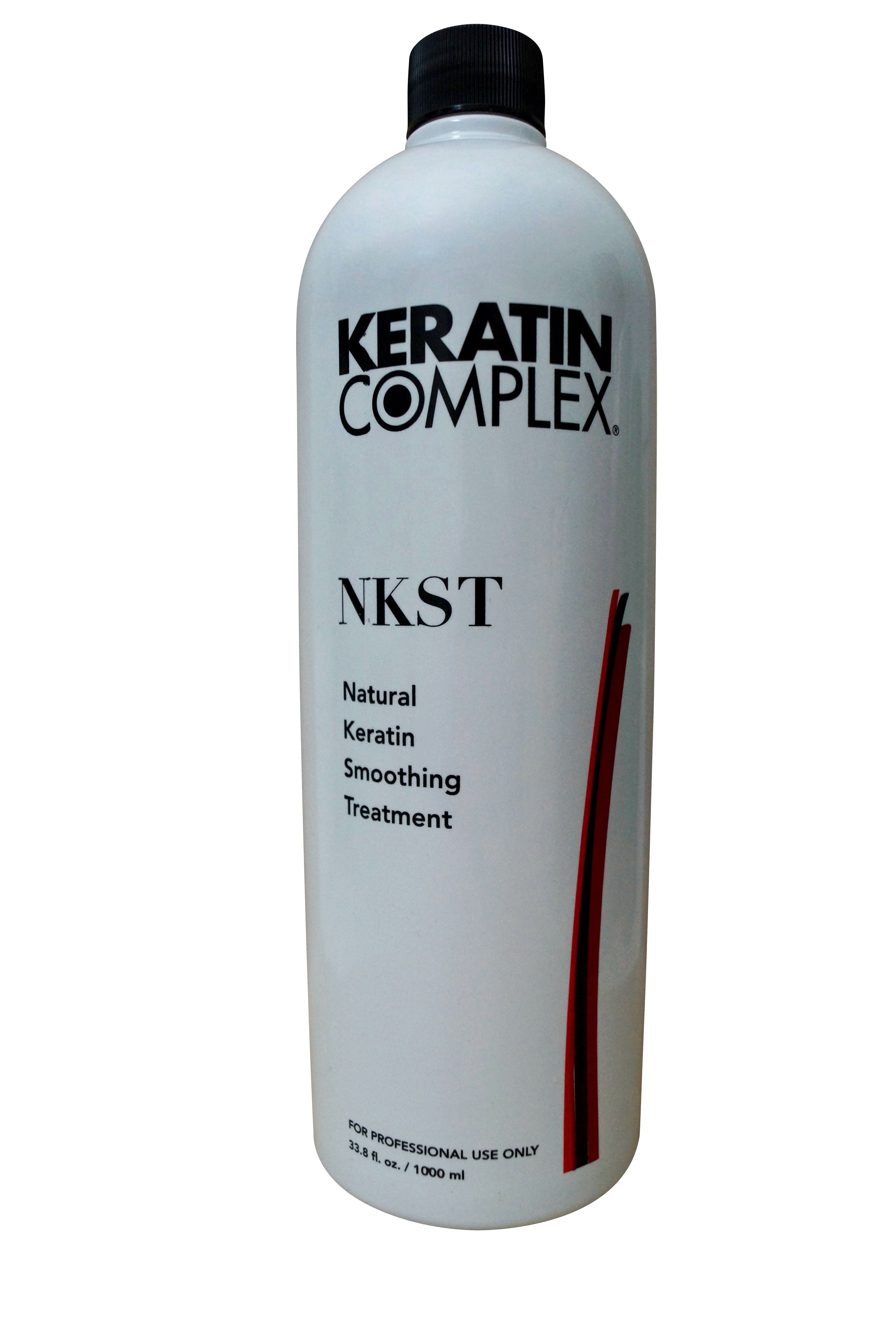 Keratin Complex The Original NKST Natural Keratin Smoothing Treatment (w/Sleek Steel Pin Rat Tail Comb) (32 ounce bottle)