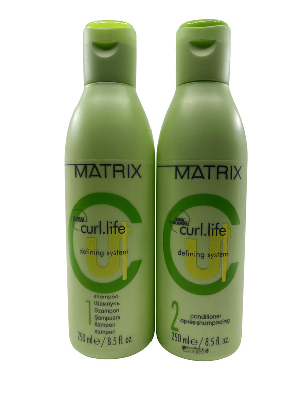 Matrix Curl Life Defining System Shampoo & Conditioner Set 8.5 OZ Each ...
