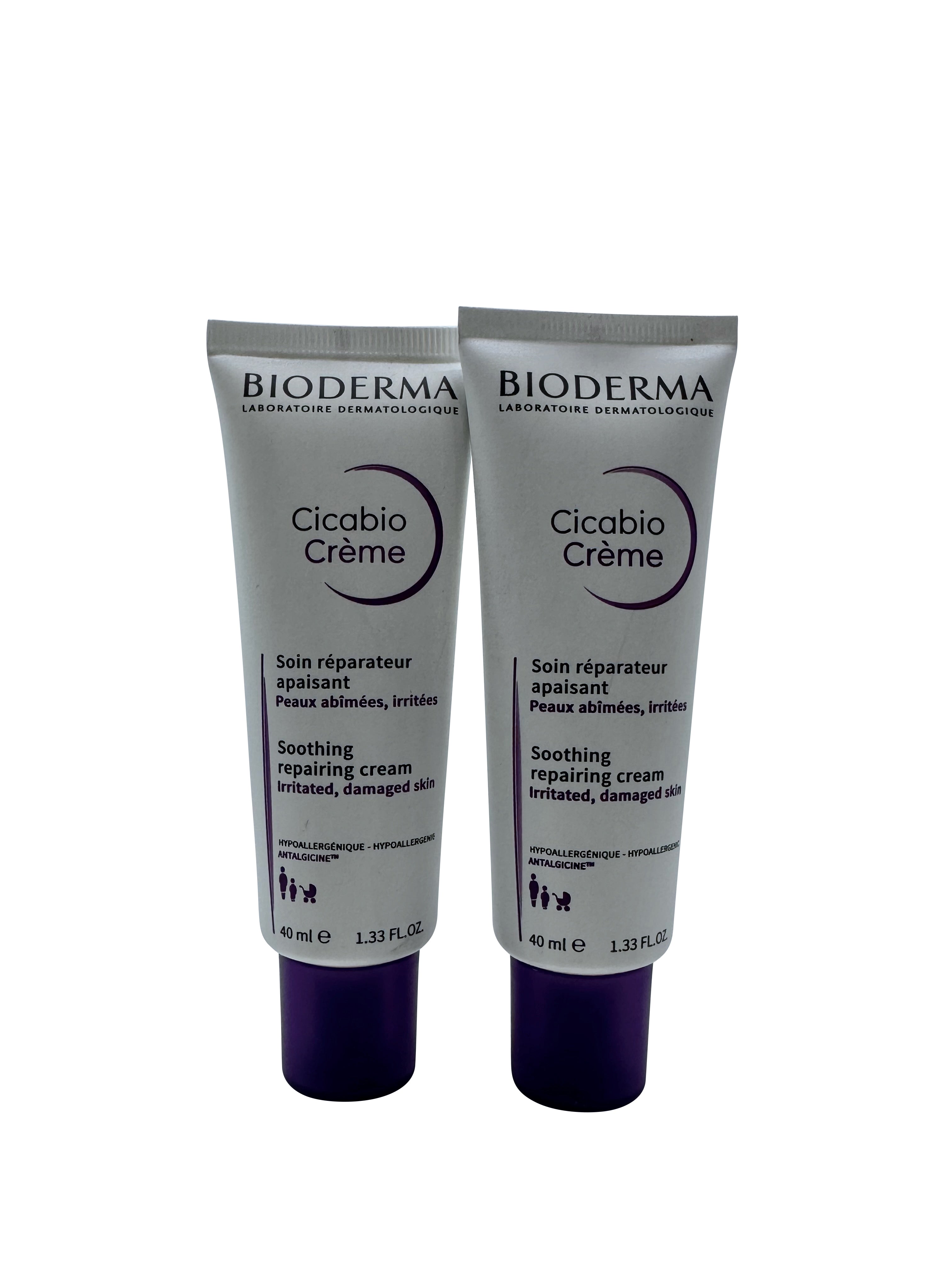 Bioderma Cicabo Cream Soothing Repairing Cream 1.33 OZ Set of 2