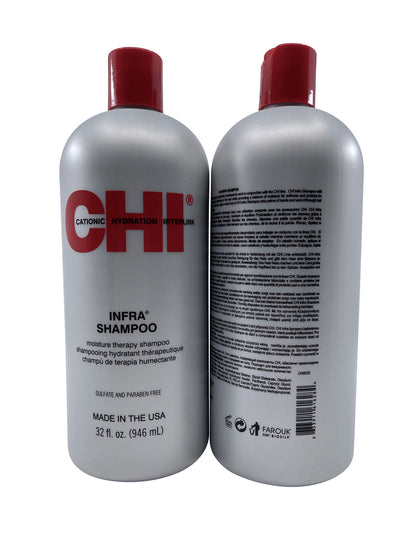 CHI Infra Moisture Therapy Shampoo 32 OZ Set of 2