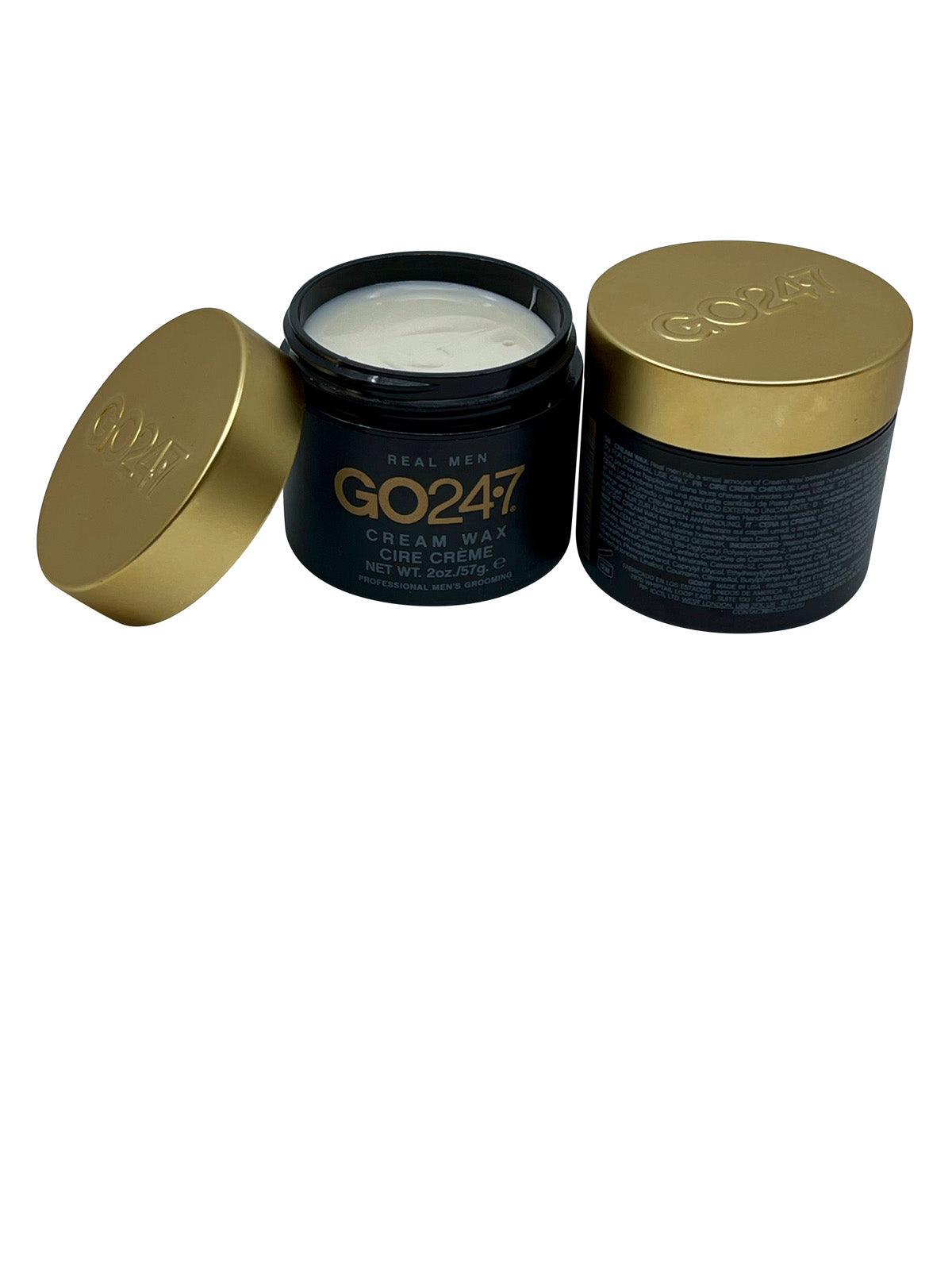 GO247 Real Men Cream Wax 2 OZ Set of 2