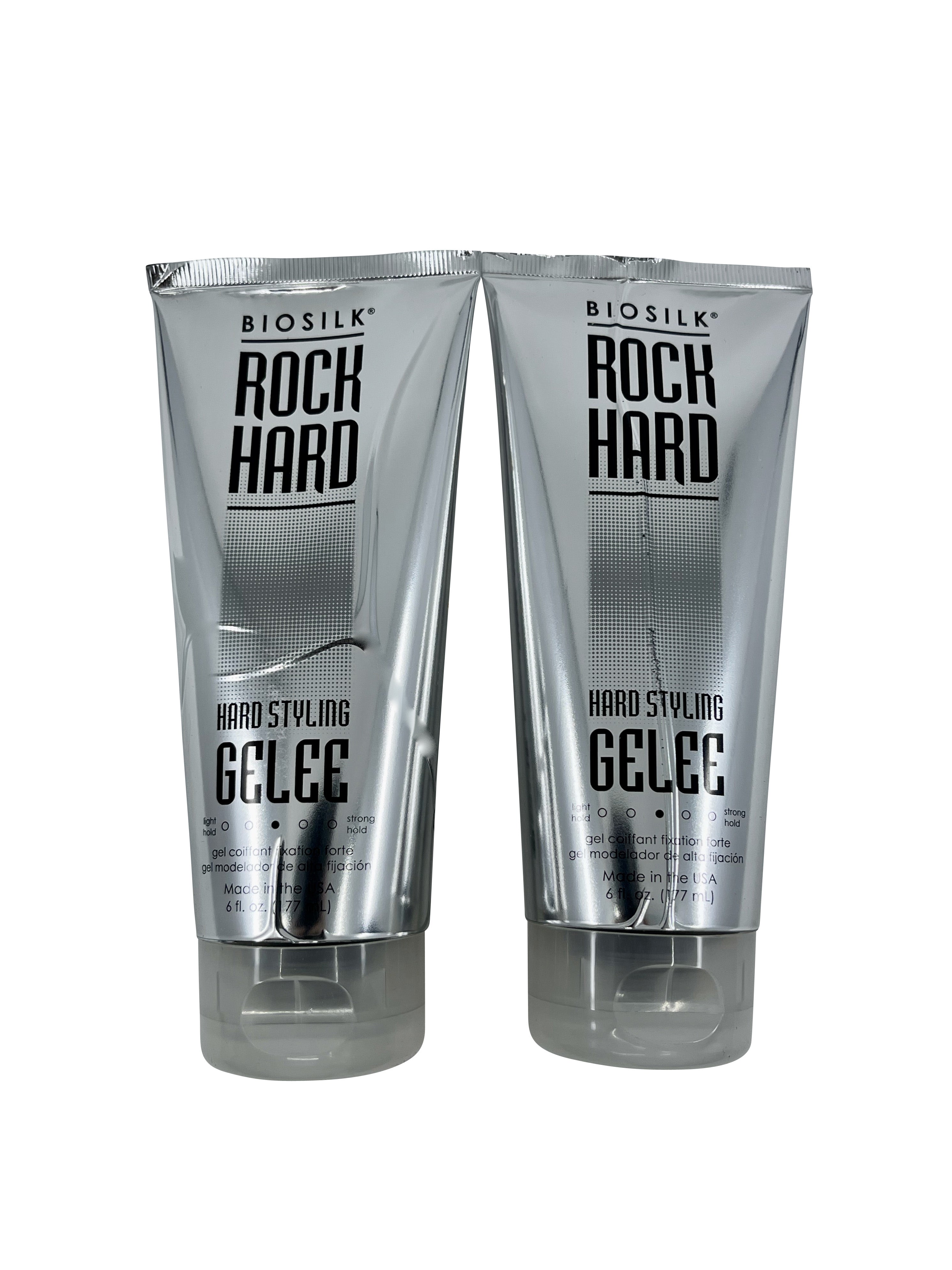 Biosilk Rock Hard Styling Gelee 6 OZ Set of 2