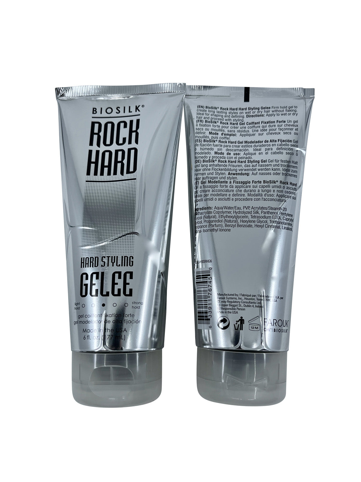 Biosilk Rock Hard Styling Gelee 6 OZ Set of 2