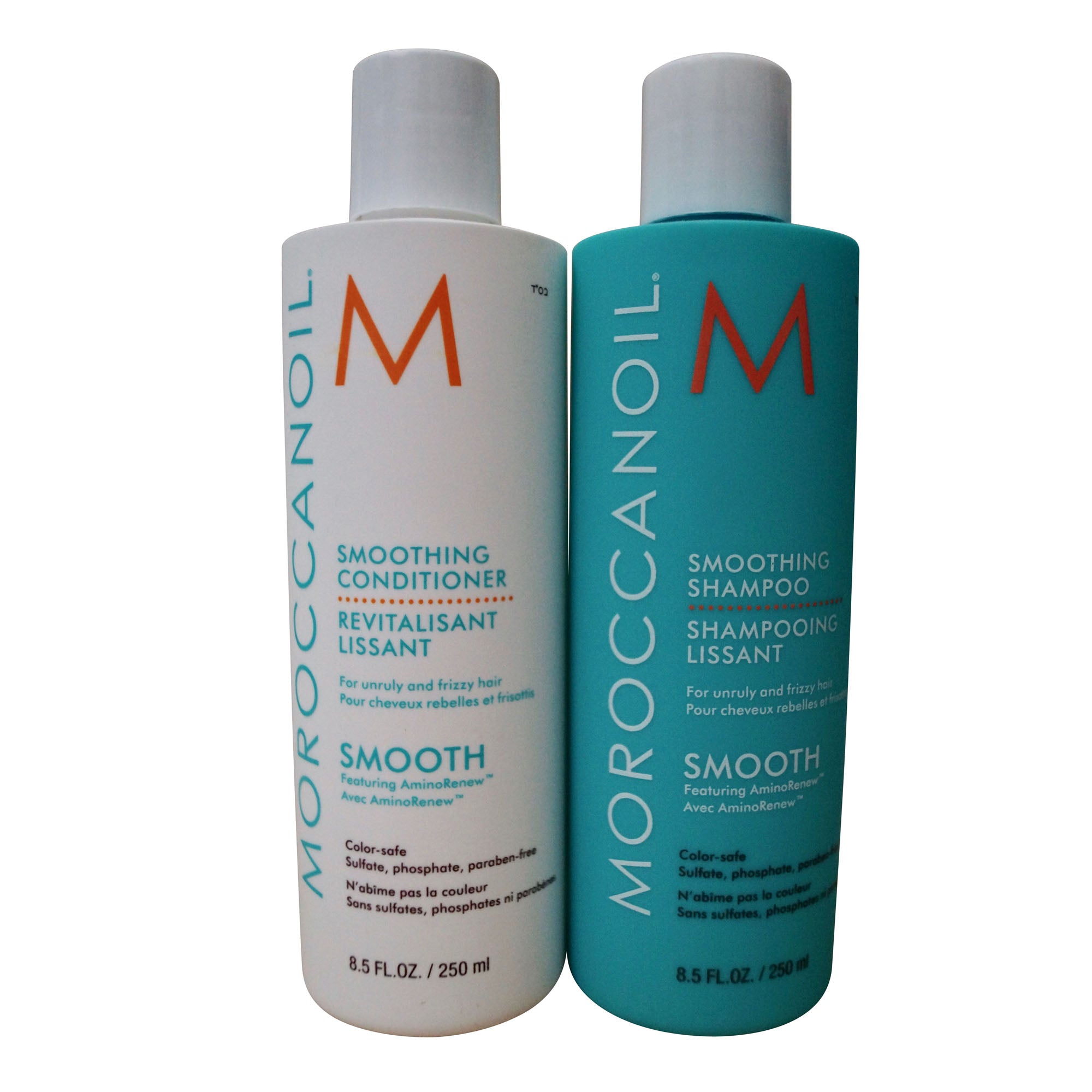 Moroccanoil Smoothing Shampoo & Conditioner Set Unruly & Frizzy Hair 8.5 OZ