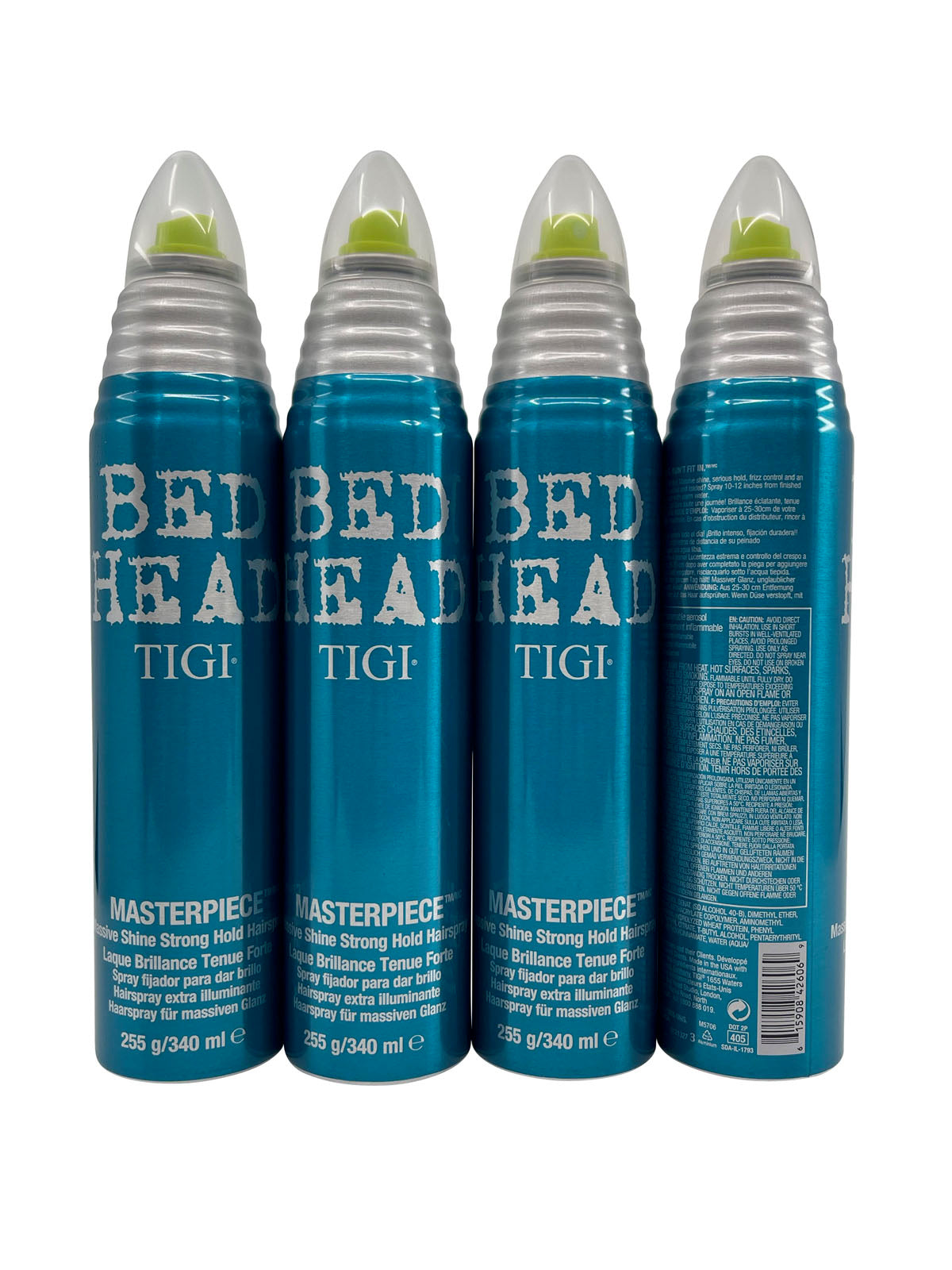 TIGI Bed Head Masterpiece Shine Hairspray 11.49 OZ Set of 4