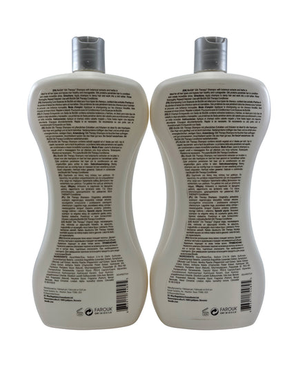 Biosilk Silk Therapy Shampoo Sulfate Free 34 OZ Set of 2