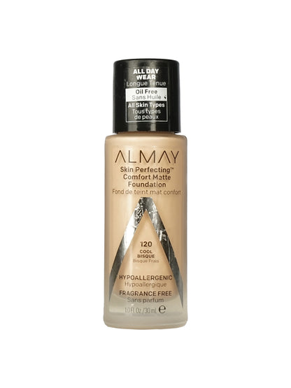 Almay Skin Perfecting Comfort Matte Foundation 120 Cool Bisque 1 OZ