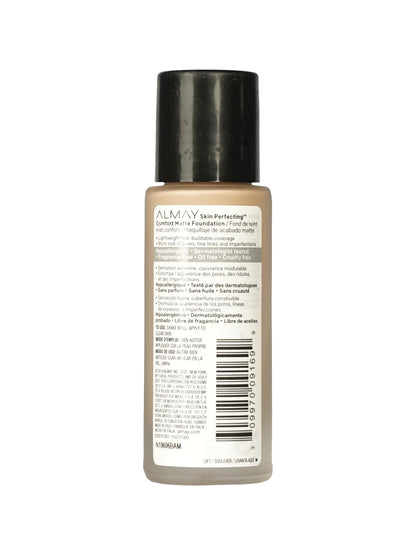 Almay Skin Perfecting Comfort Matte Foundation 120 Cool Bisque 1 OZ