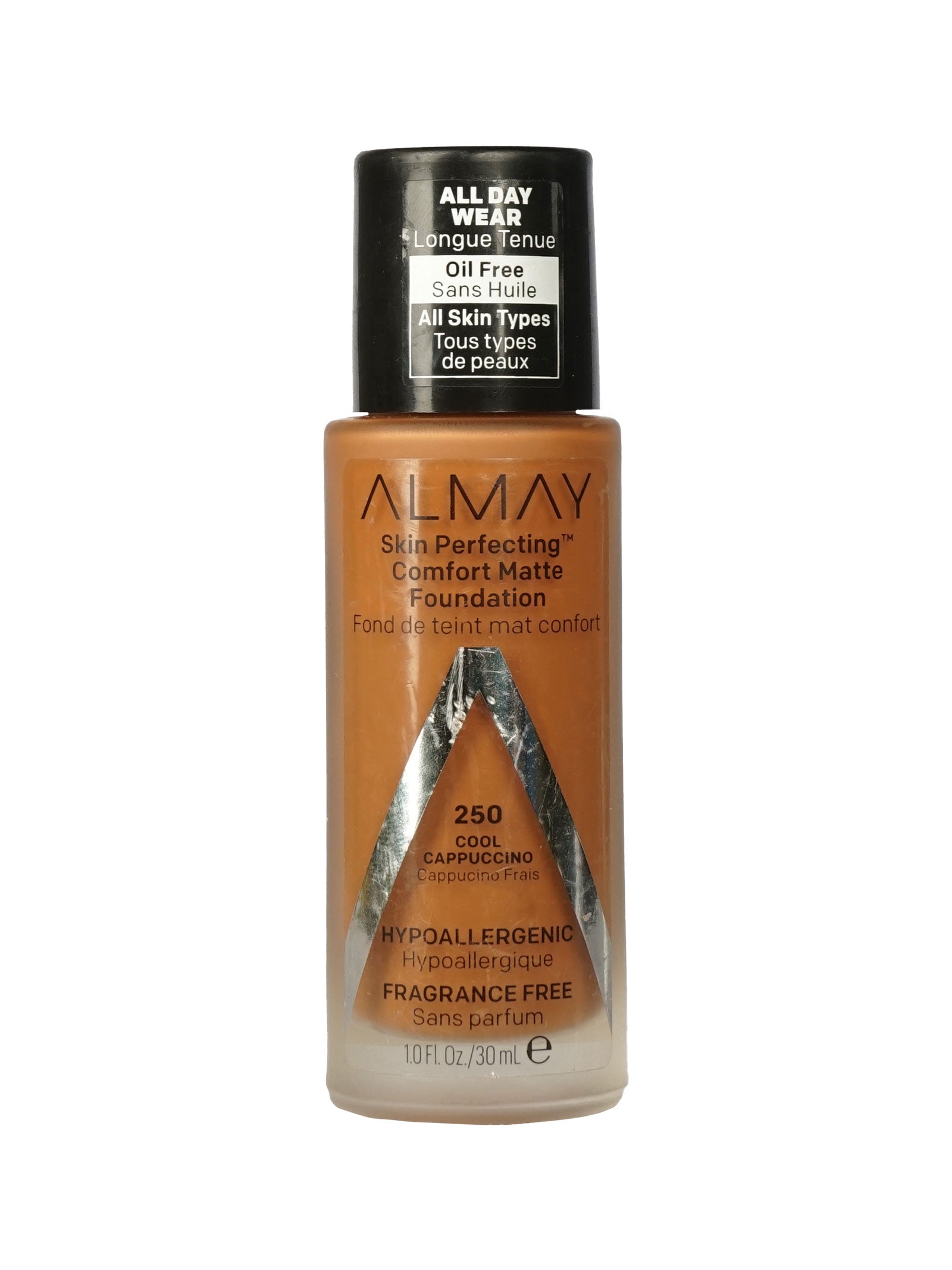 Almay Skin Perfecting Comfort Matte Foundation 250 Cool Cappuccino 1 OZ