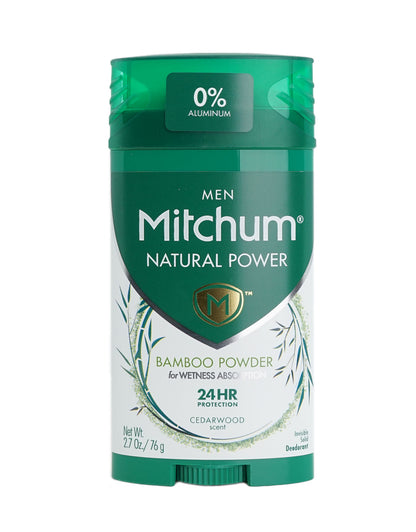 Mitchum Natural Power Bamboo Powder Deodorant Solid 2.7 OZ