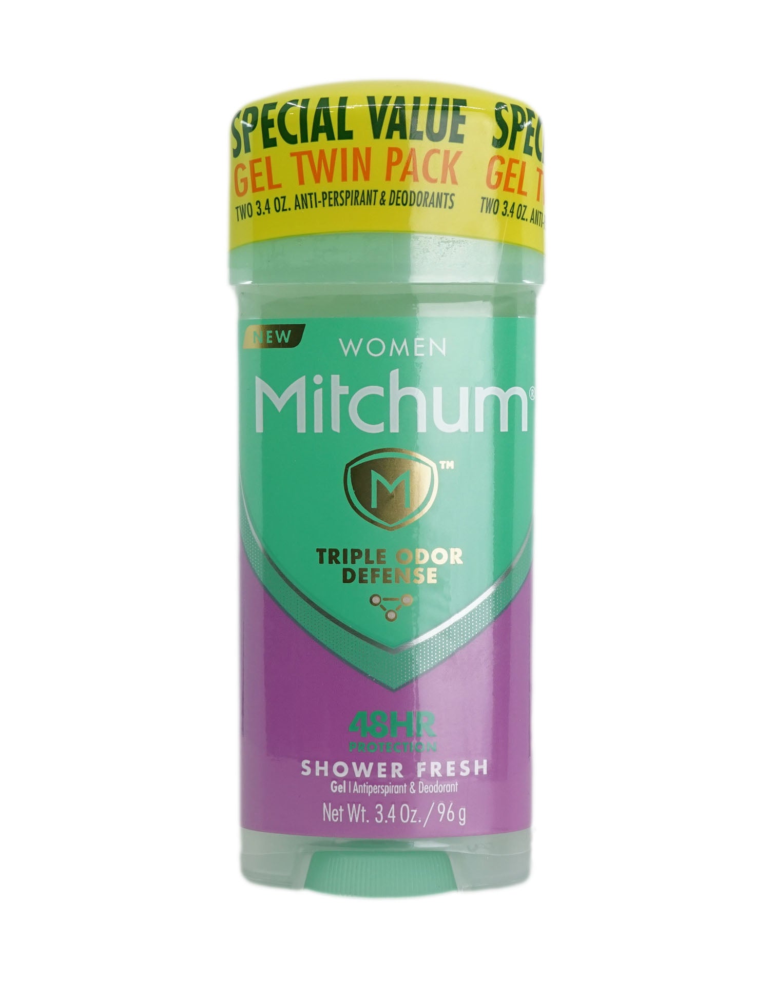 Mitchum Antiperspirant & Deodorant Triple Odor Defense Gel Stick 3.4 OZ