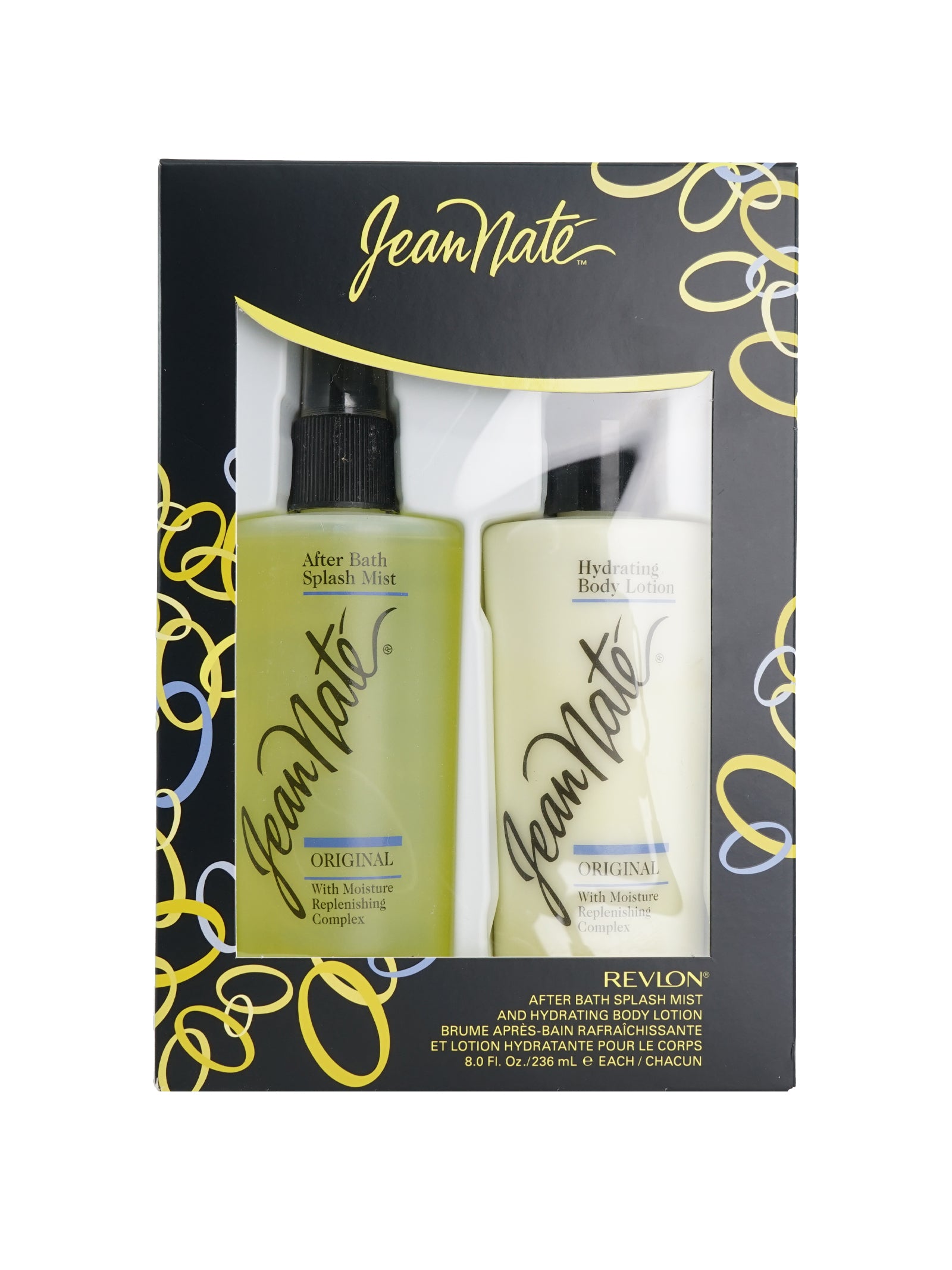 Revlon Jean Nate After Bath Splash Mist & Hydrating Body Lotion 8 OZ Each