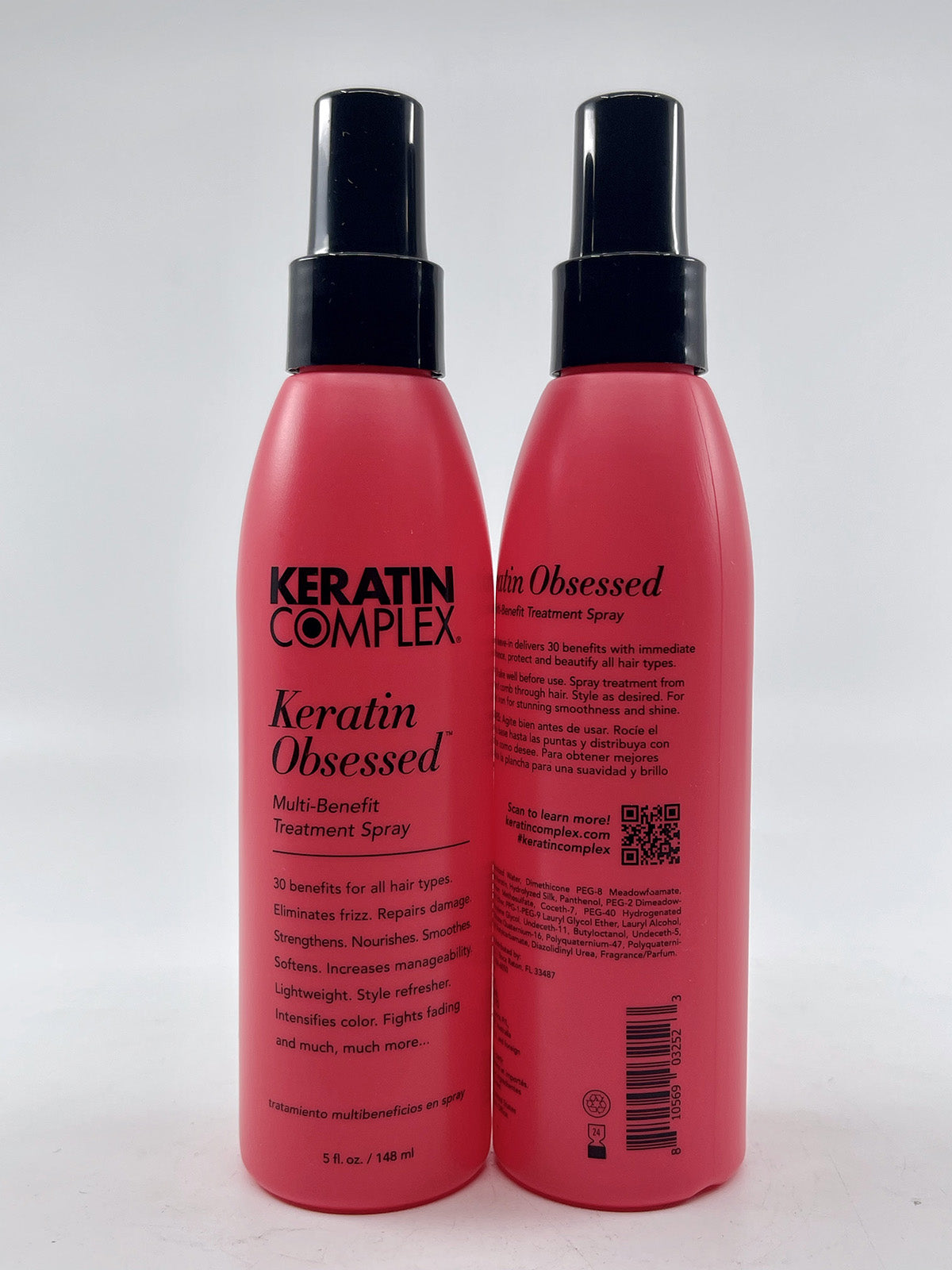 Keratin Complex Keratin Obsessed Multi Benefit Treatment Spray 5 OZ Pack of 2